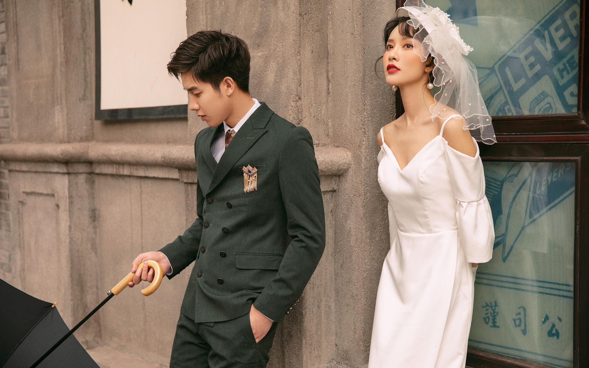 白驹与隙·旧上海复古名媛风婚纱
