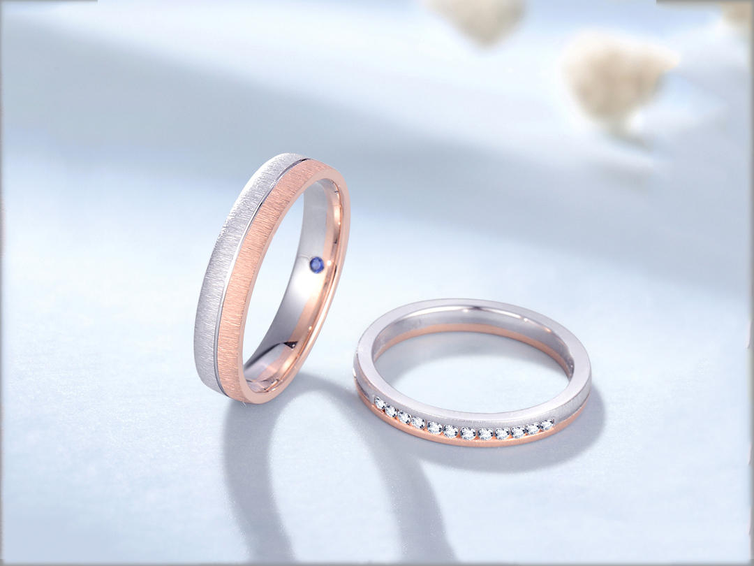 钻石对戒| 德国CNC工艺/蓝宝石/排镶钻石