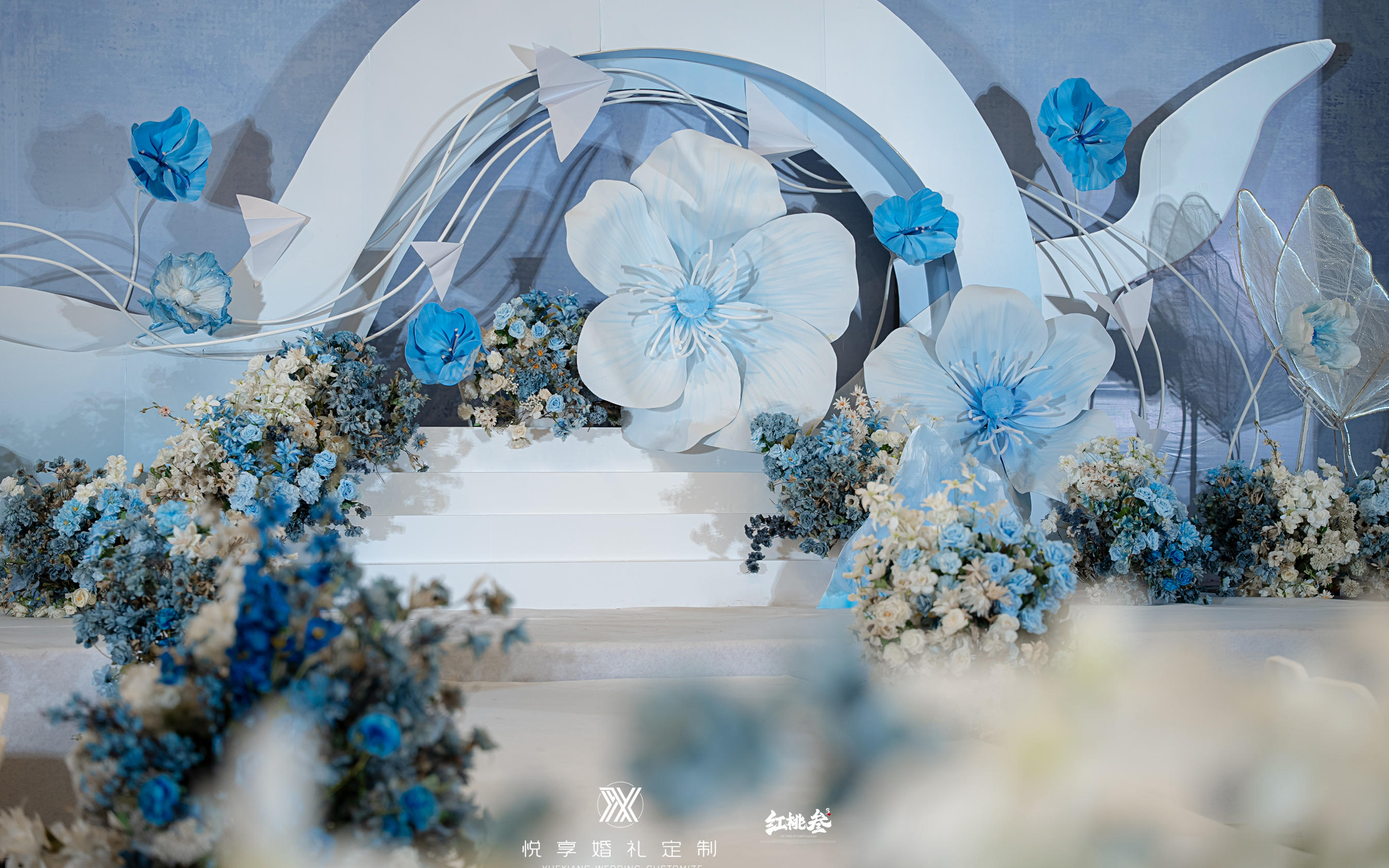 【悅享婚禮】藍白交織漸變色婚禮