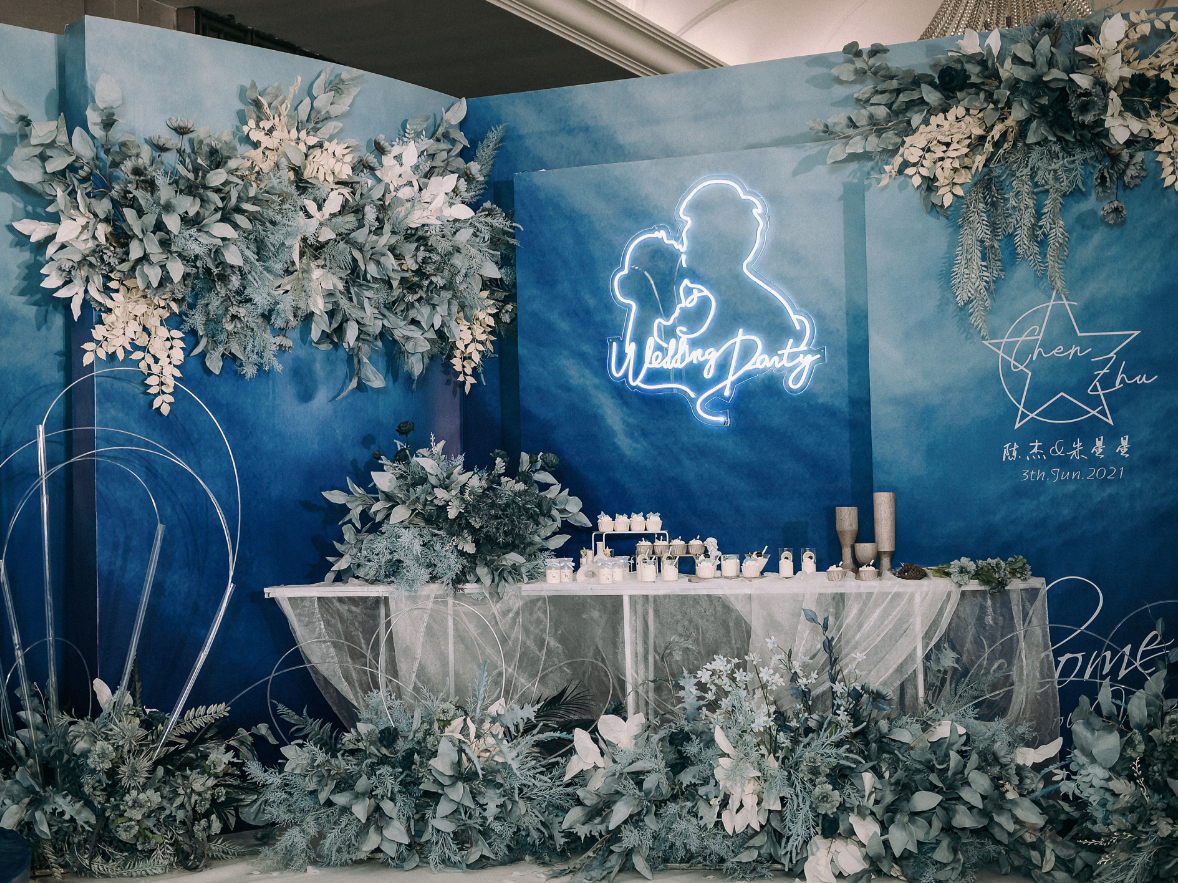 【MIAMOR】2021全新升級夢幻霧霾藍色婚禮