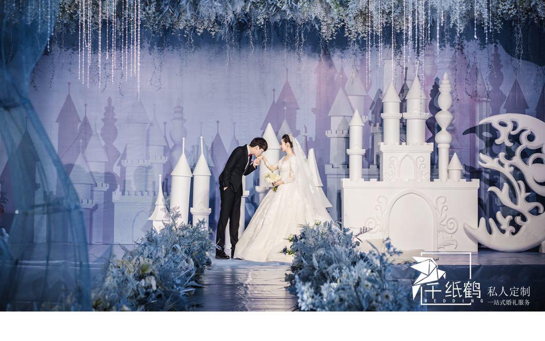 千纸鹤粉红色唯美主题婚礼