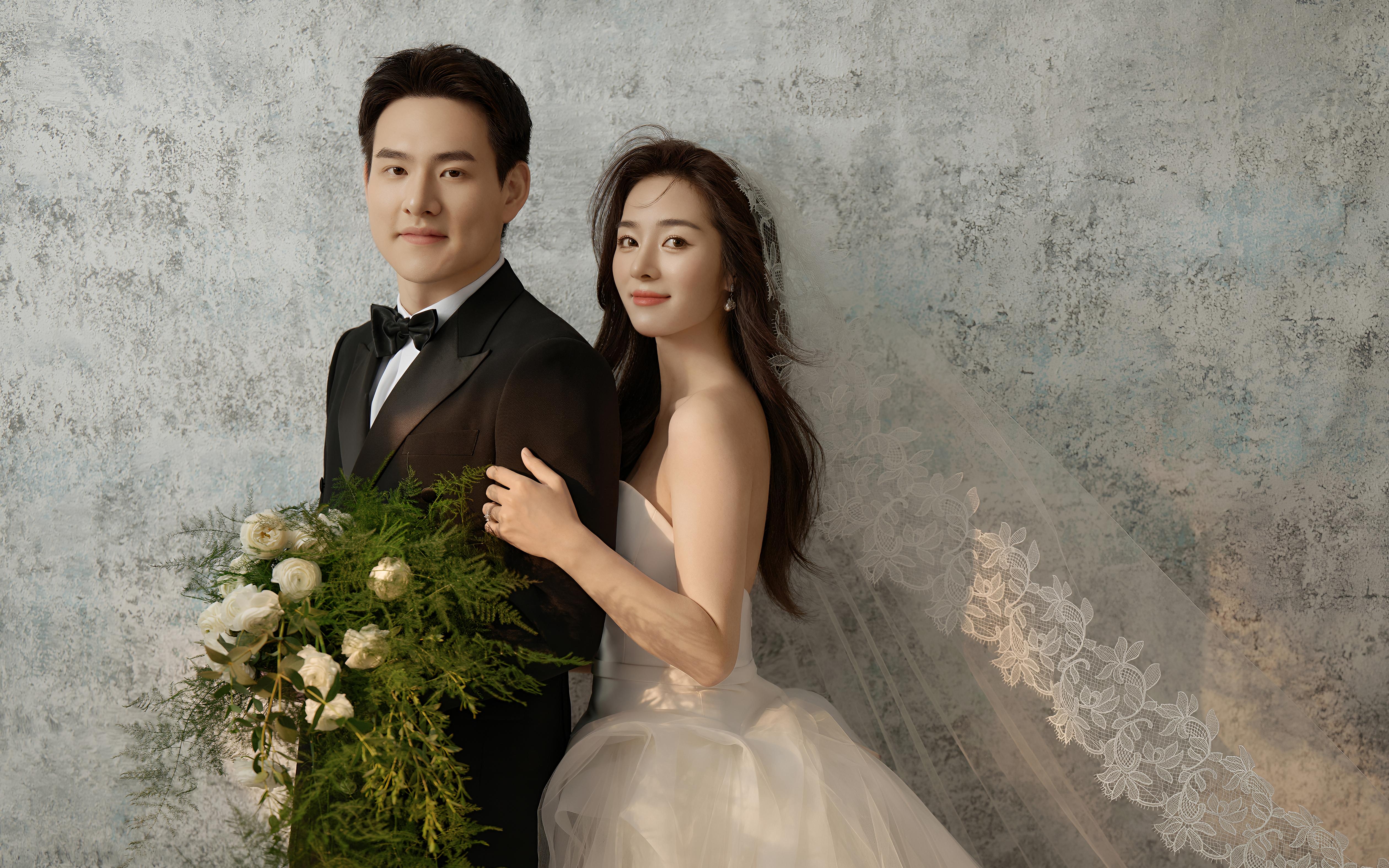 极简复古室内婚纱照