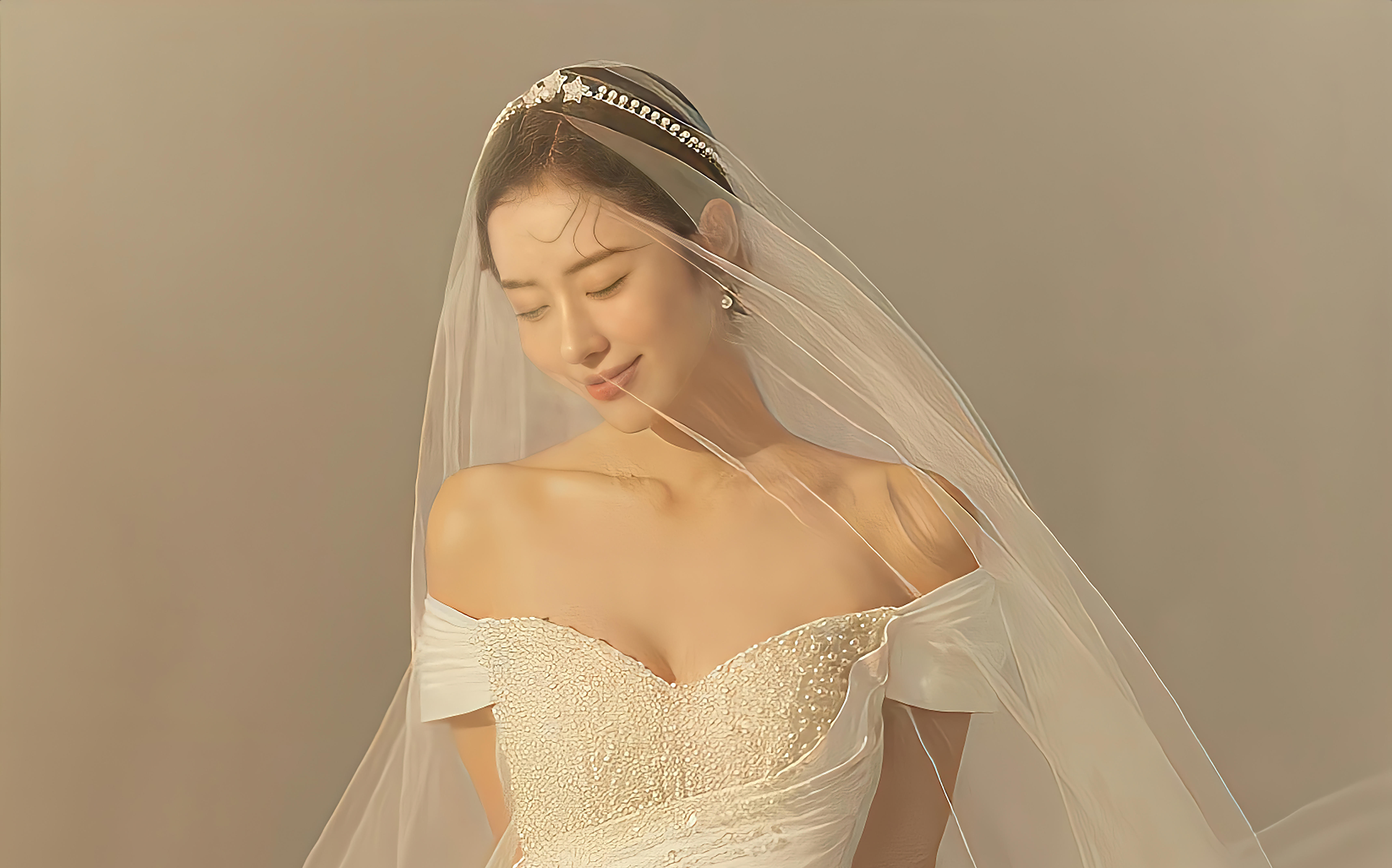 太美噜✨～好喜欢我的韩系奶油风婚纱照❗️