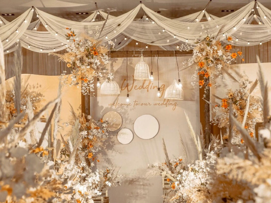 【花诚缘主题婚礼】-美式莫兰迪浅橙色婚礼