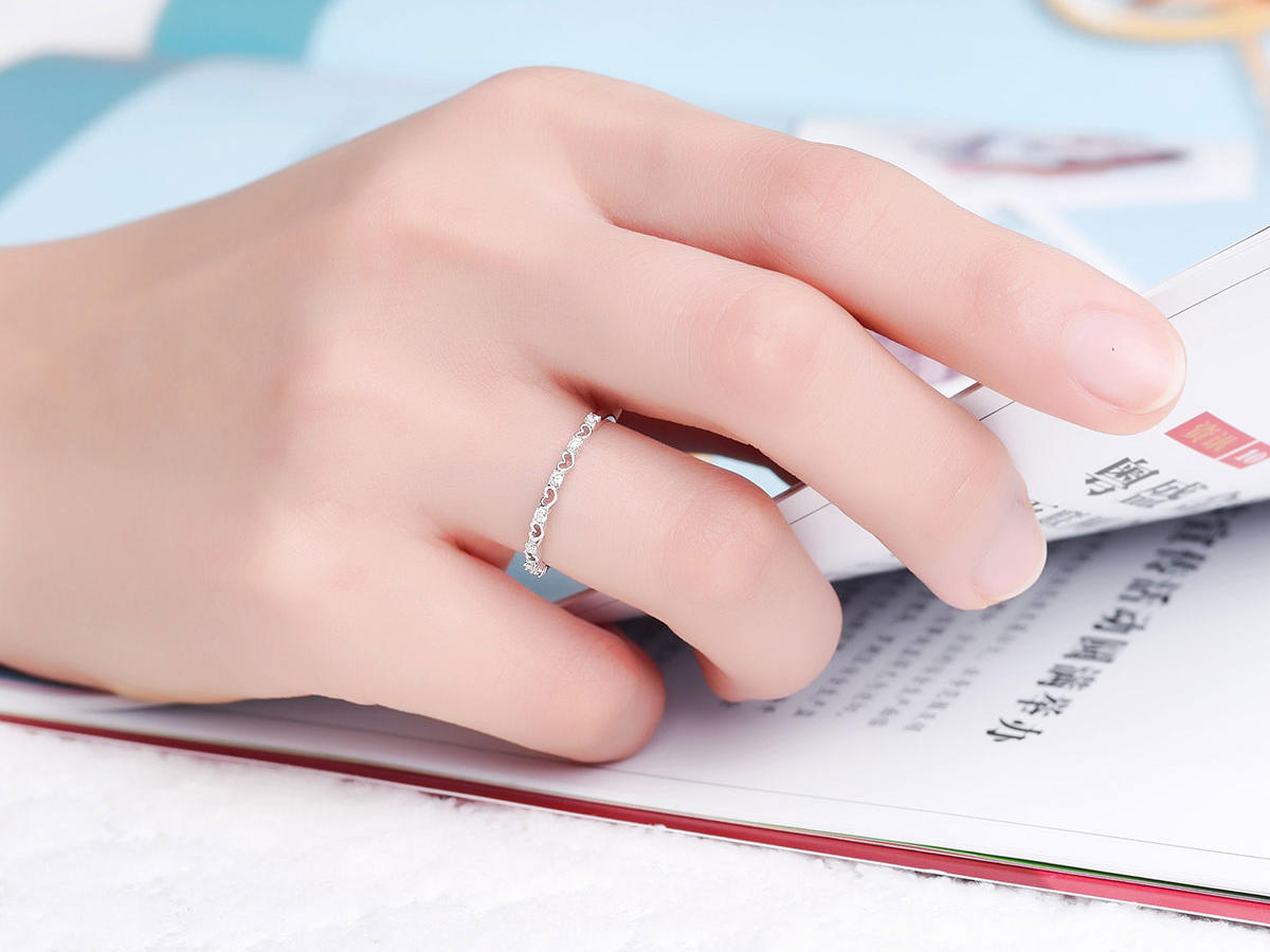 小清新时尚钻戒——甜心公主