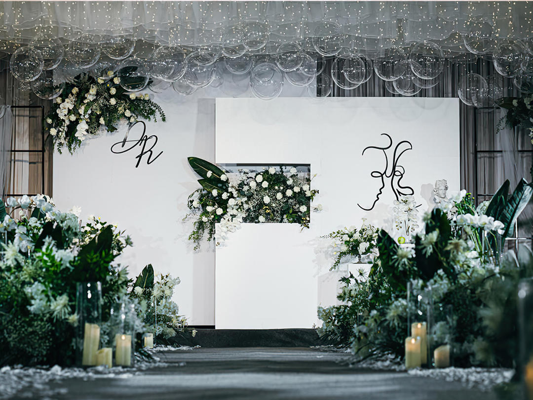 「安序婚礼」白绿色极简室内婚礼主题