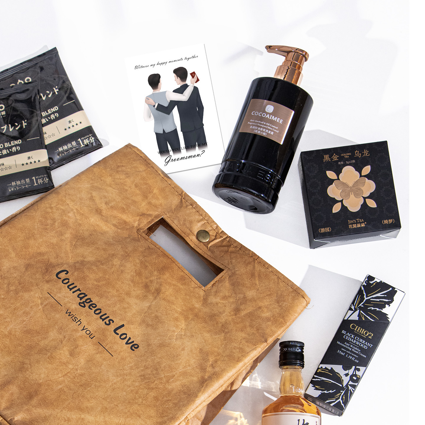 杜邦紙手提袋伴郎高端商務(wù)伴手禮 