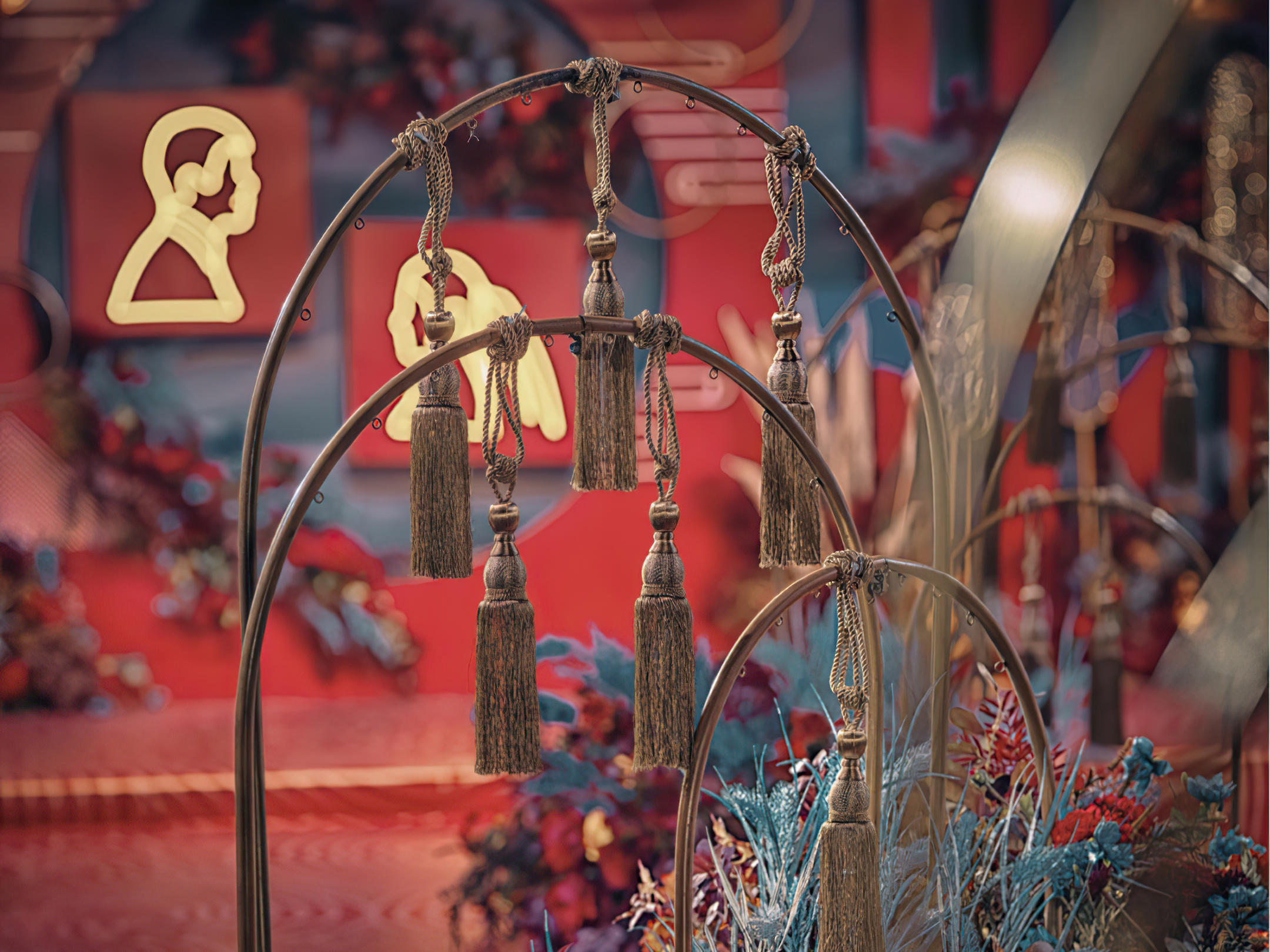 【甜·π婚礼】红金色室内婚礼