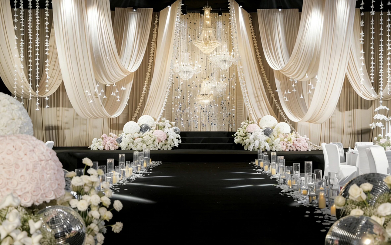 奶油白韓式婚禮