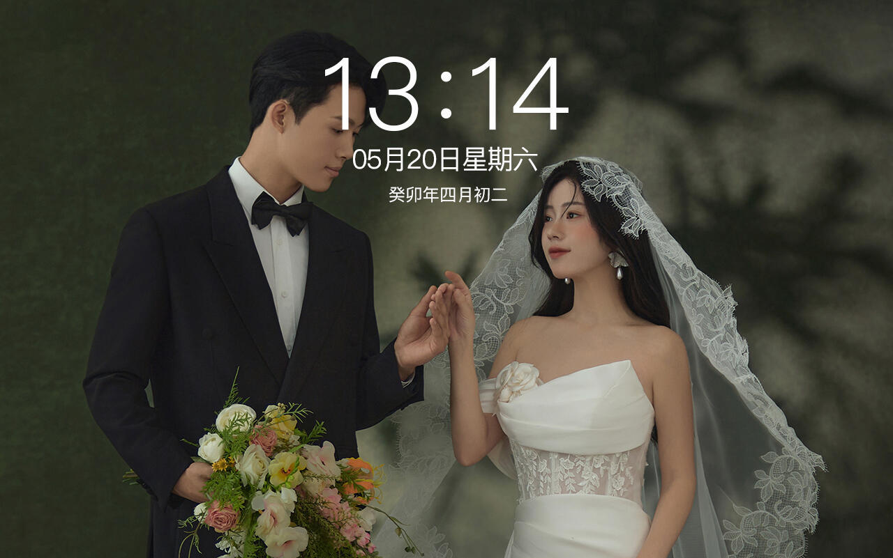 心动极简法式复古  #婚纱照好适合做壁纸❗