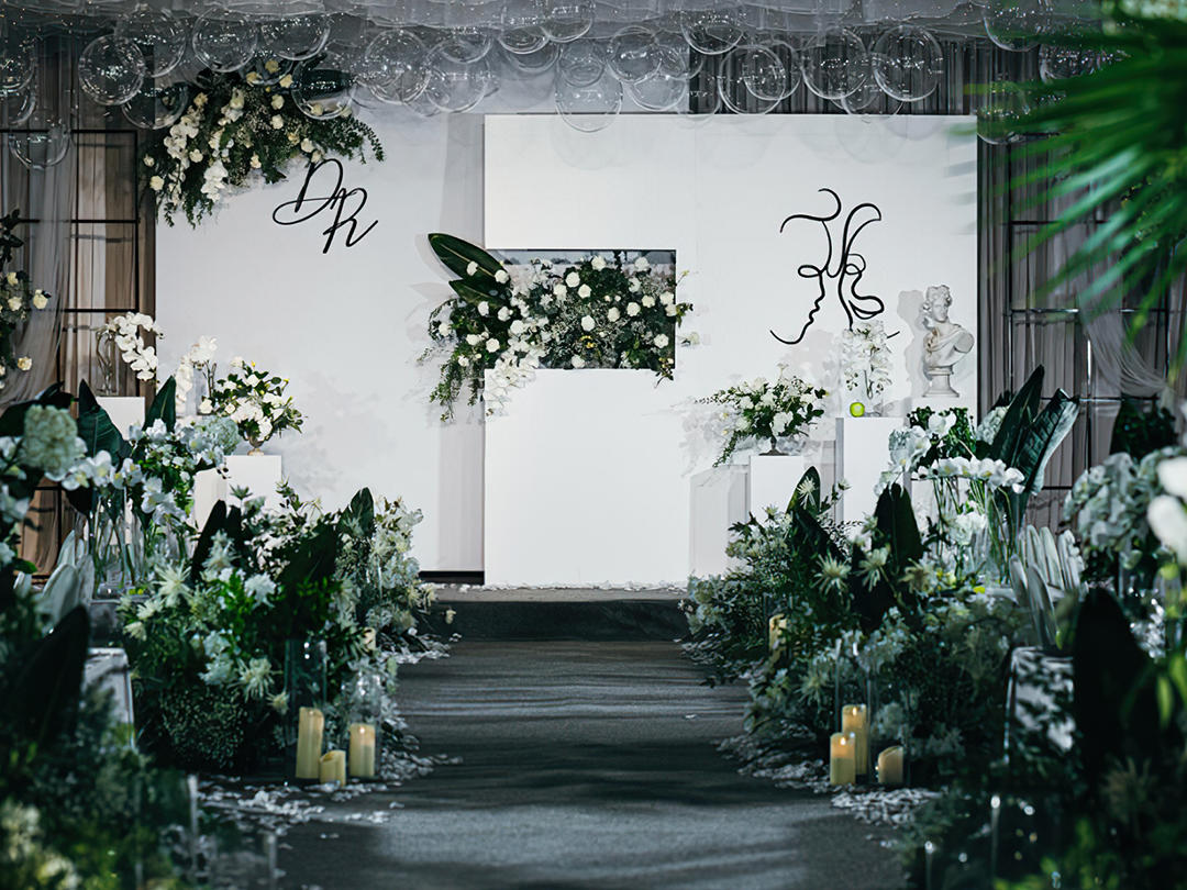 「安序婚礼」白绿色极简室内婚礼主题