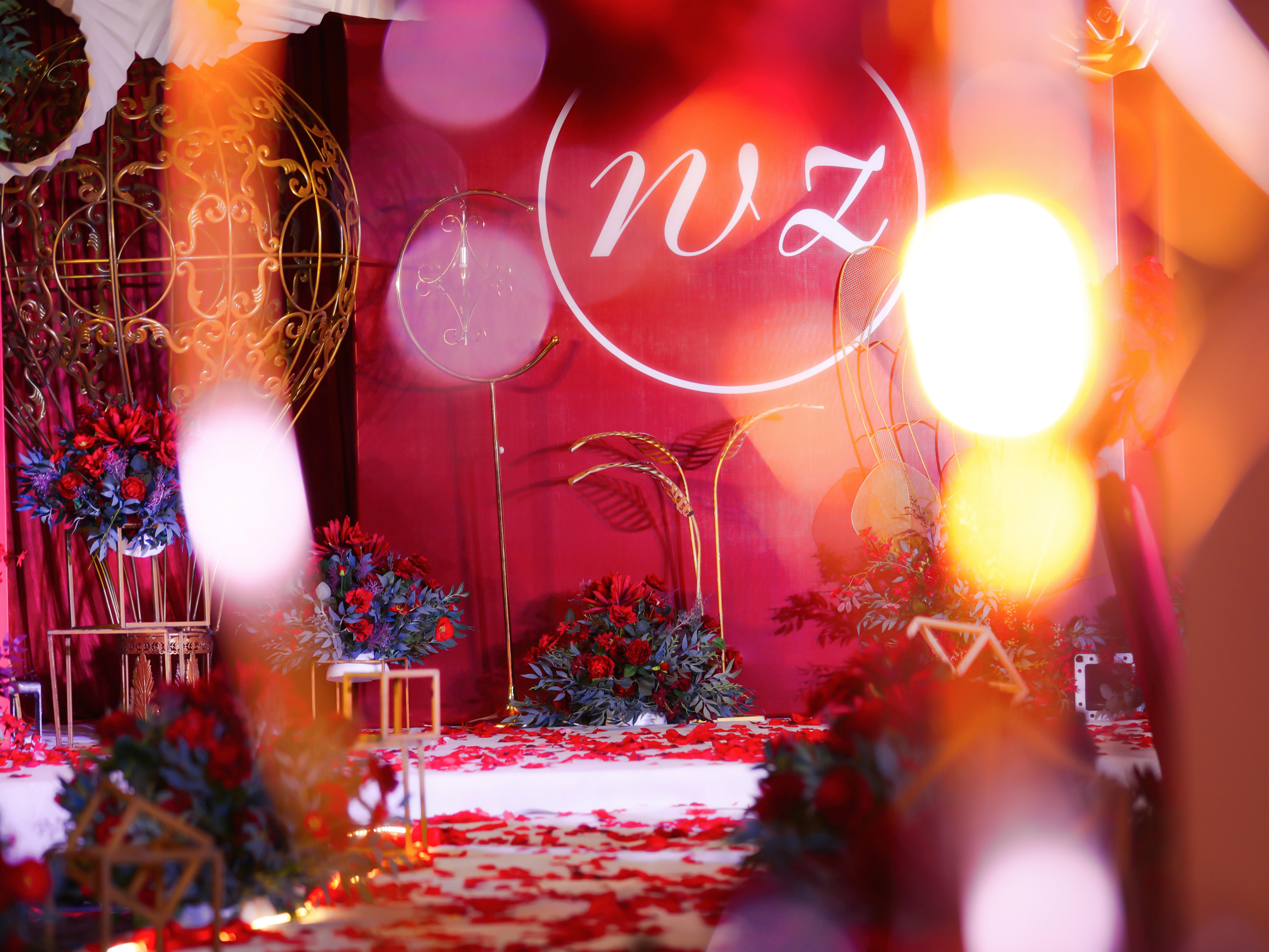 【喜库宴会设计】热恋之歌——红白金大气 浪漫婚礼