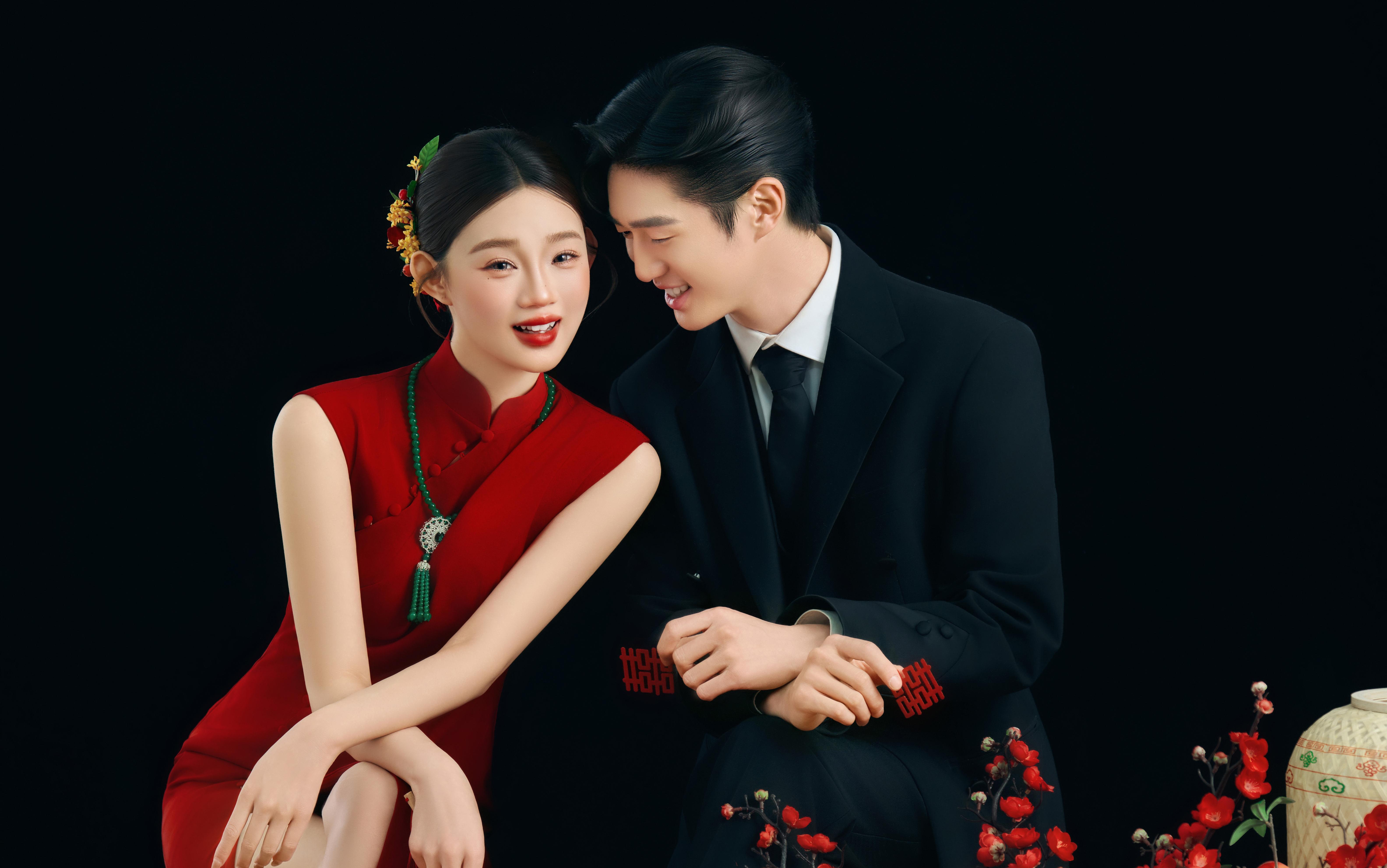 昆明婚紗照中式婚紗照喜嫁婚紗照