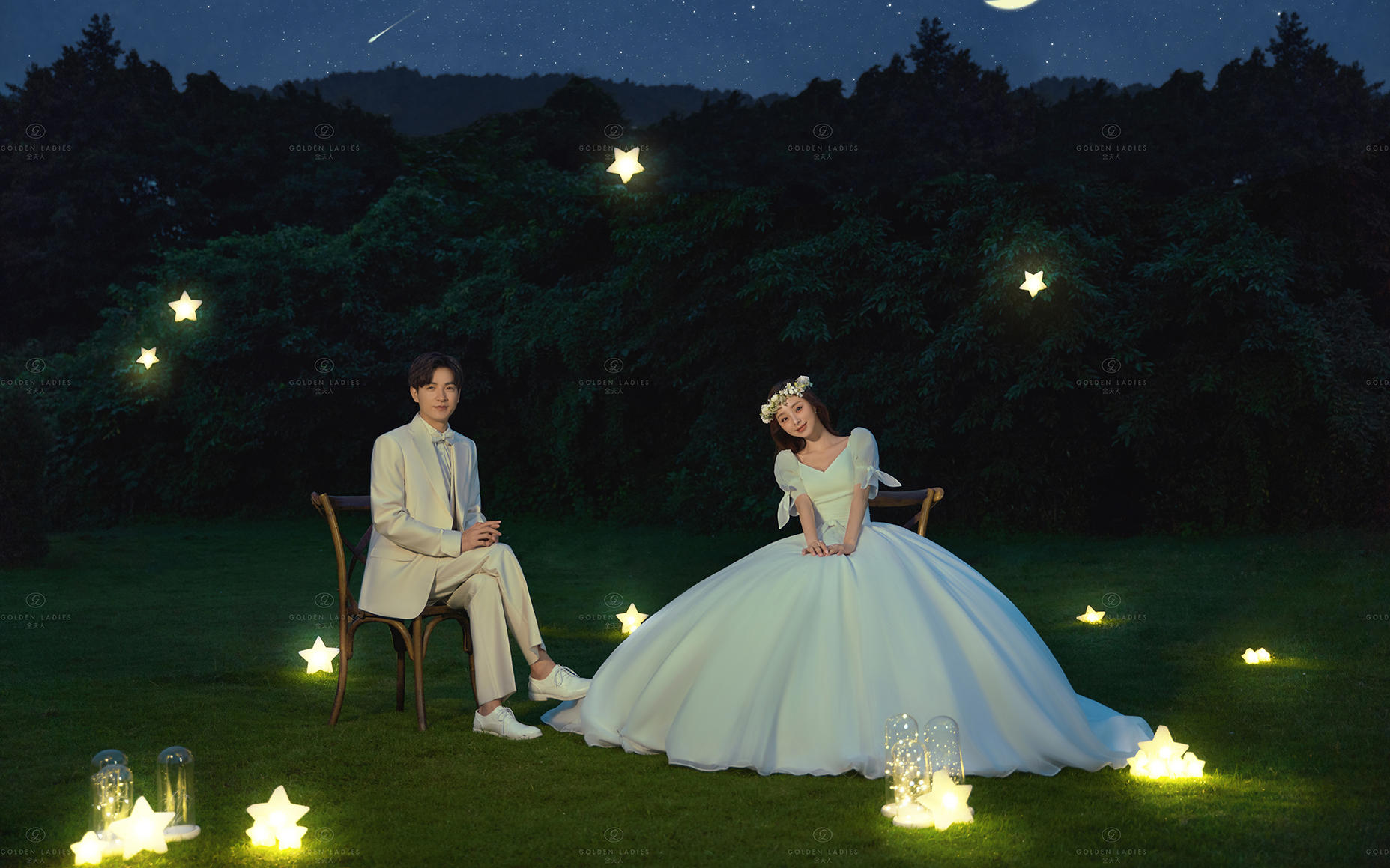 ??? 星夜童話，草坪上的公主星夜奇緣