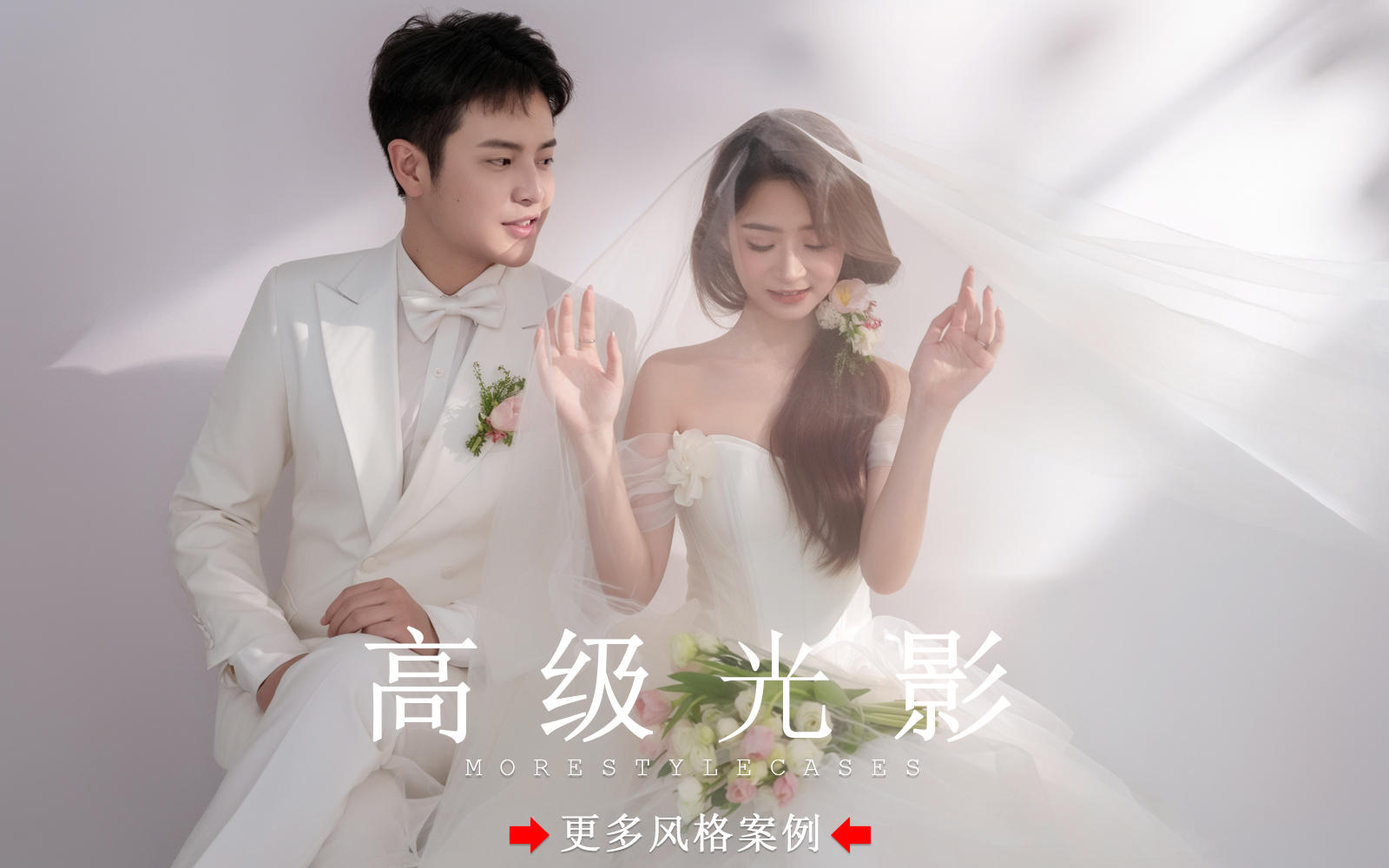 【皇后视觉】太温柔啦丨梦幻唯美的高级光影婚纱照