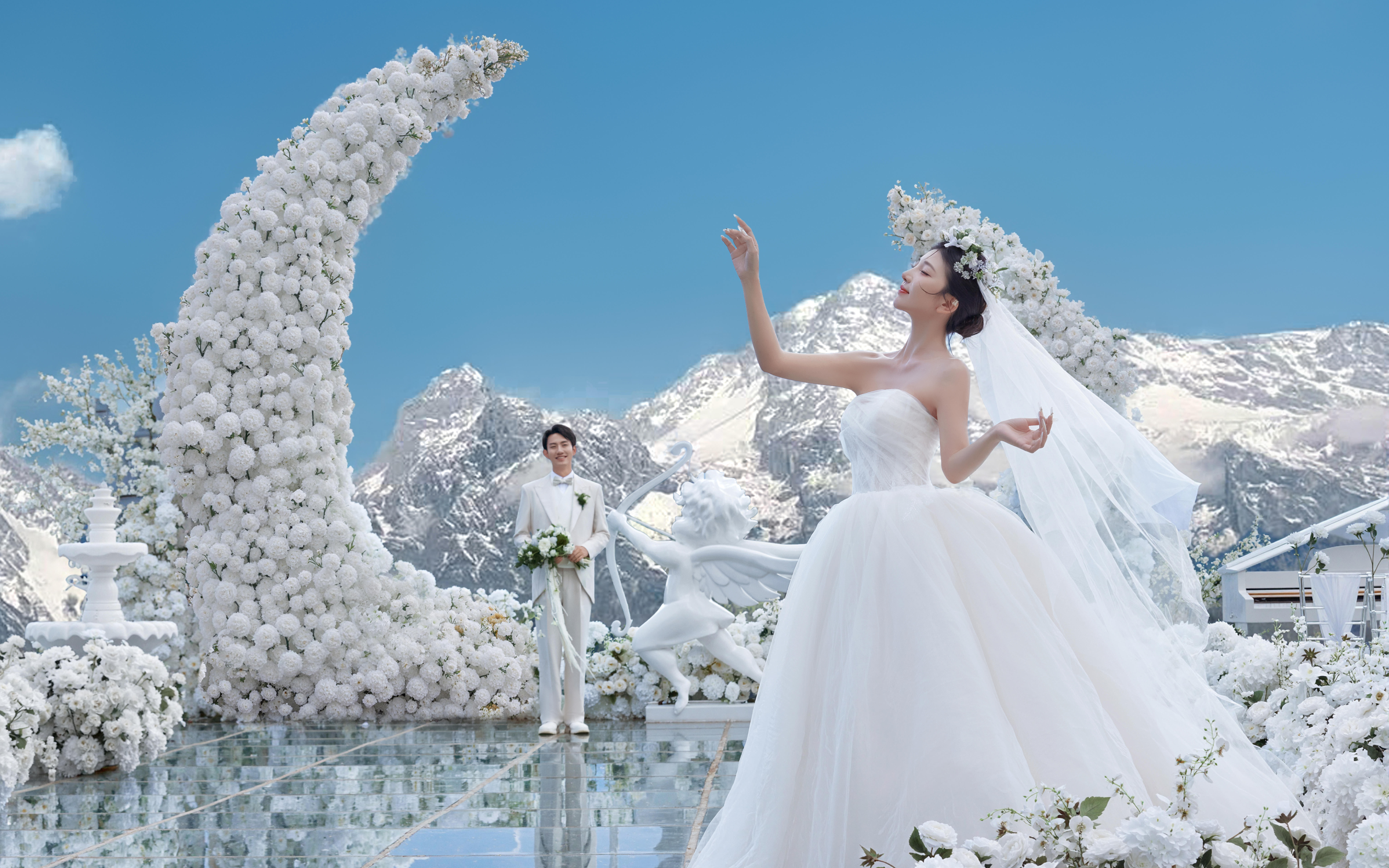 觀一座雪山，聽一陣風