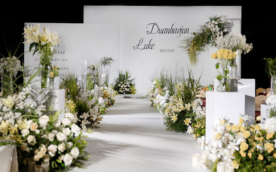 白綠色韓式婚禮美哭我啦