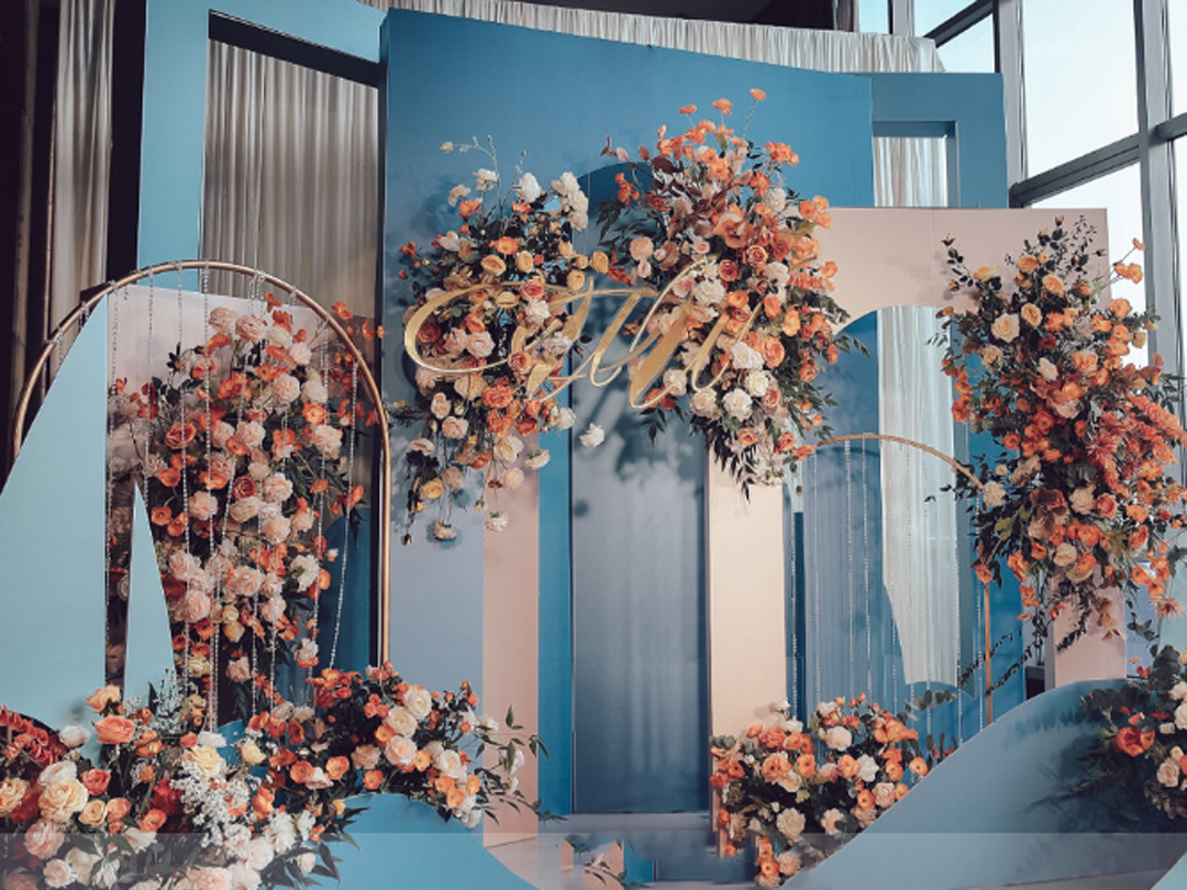 （西元视觉）莫兰迪撞色轻奢唯美户外婚礼