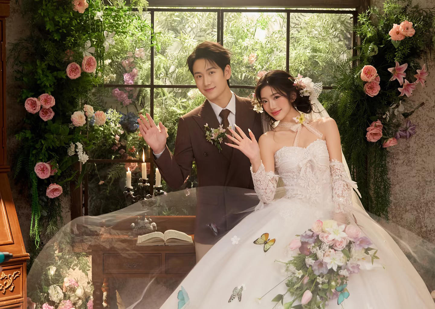 【优格】花房蝶影 解锁氛围婚纱照浪漫密码