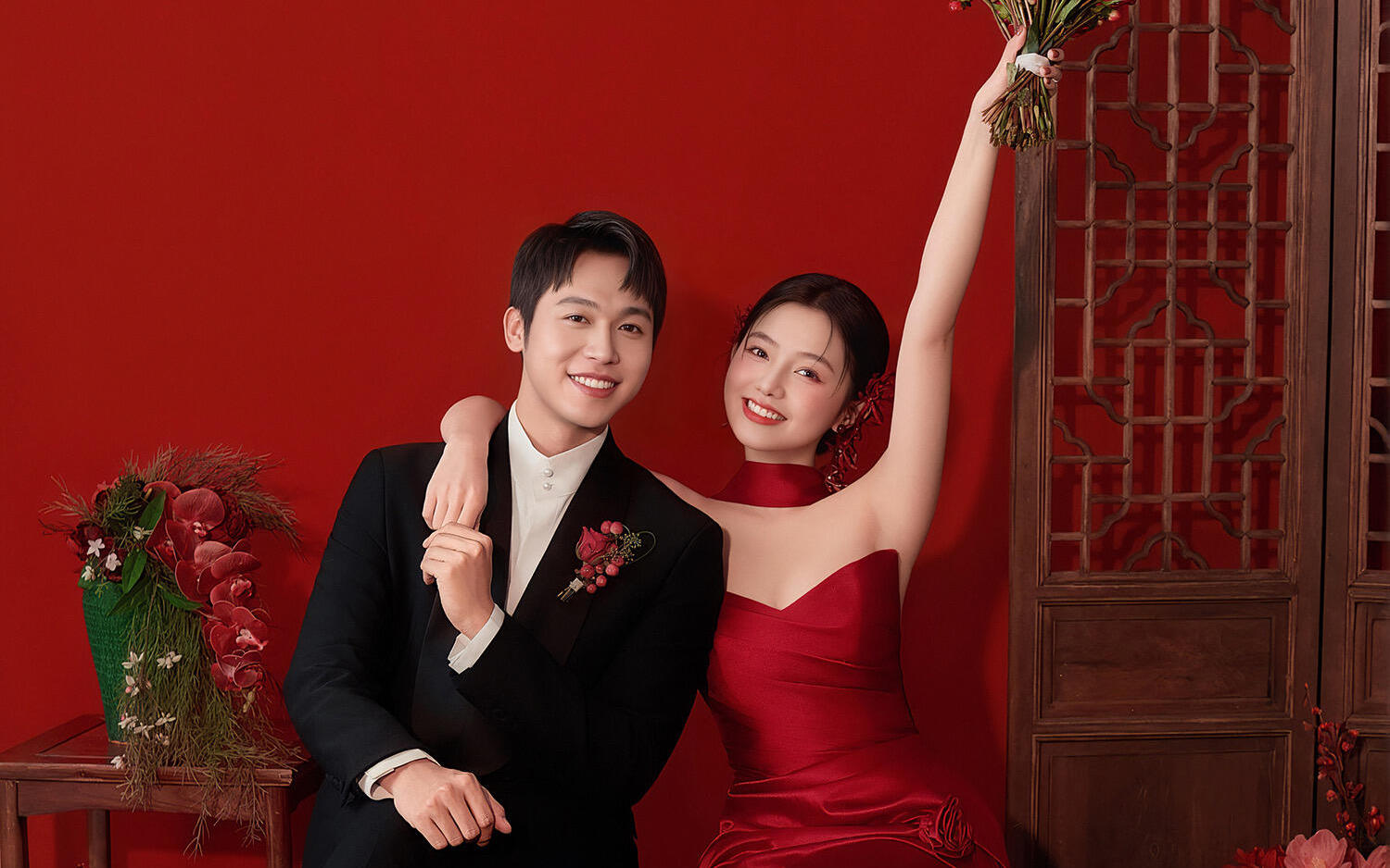 結(jié)婚必拍的新中式婚紗照，真的太喜慶啦 