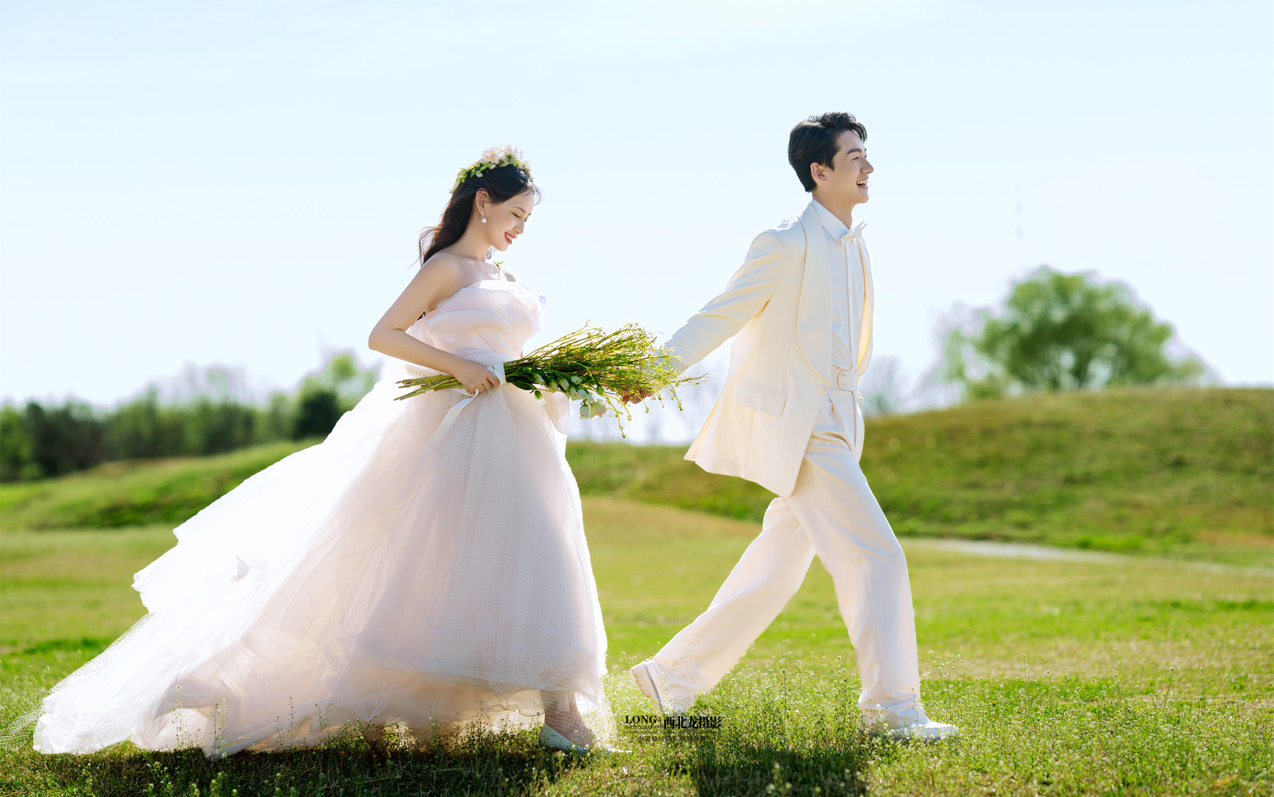 一整个美住🍃超治愈的森系草坪婚纱照