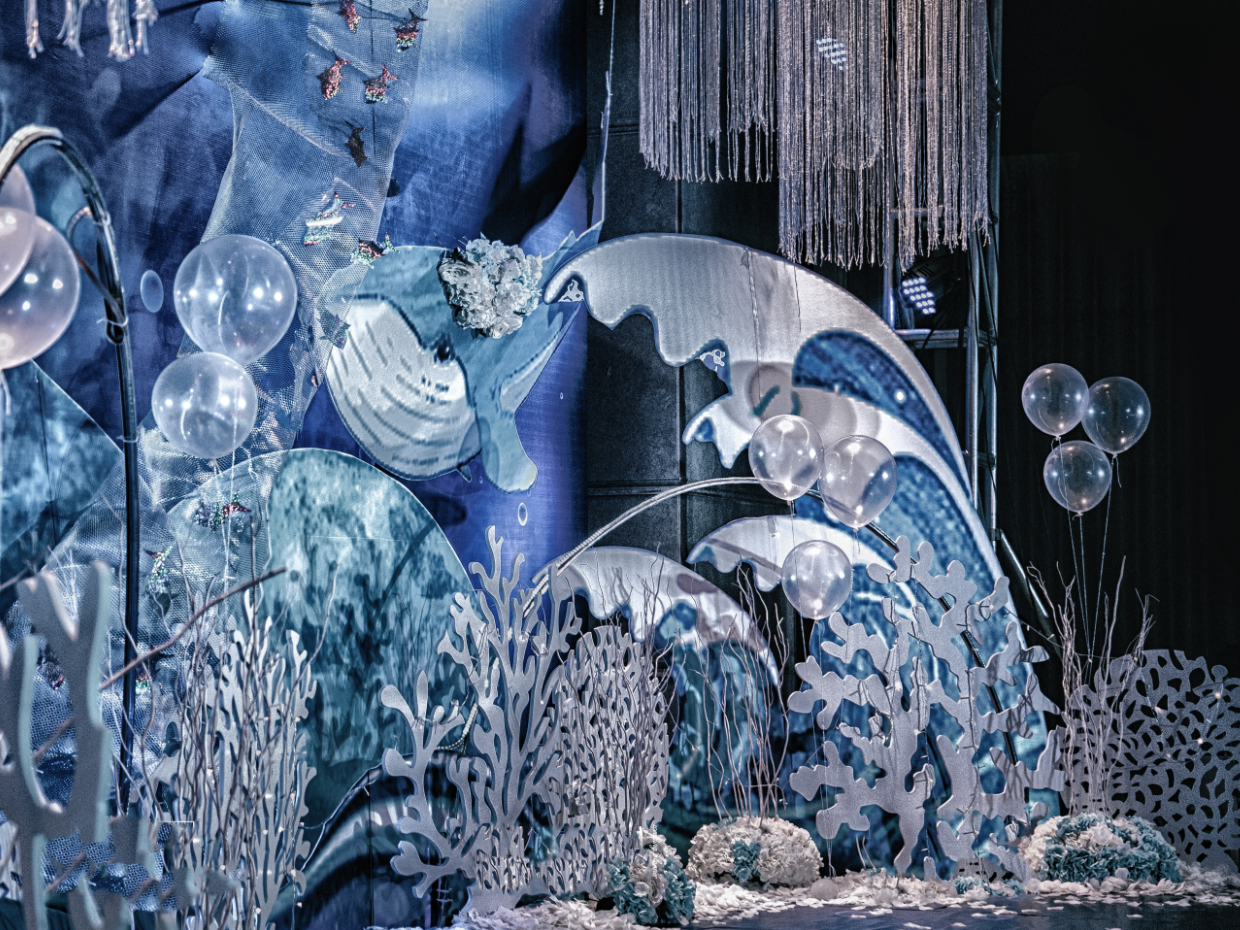 唯美蓝色海洋婚礼   好日子婚礼策划