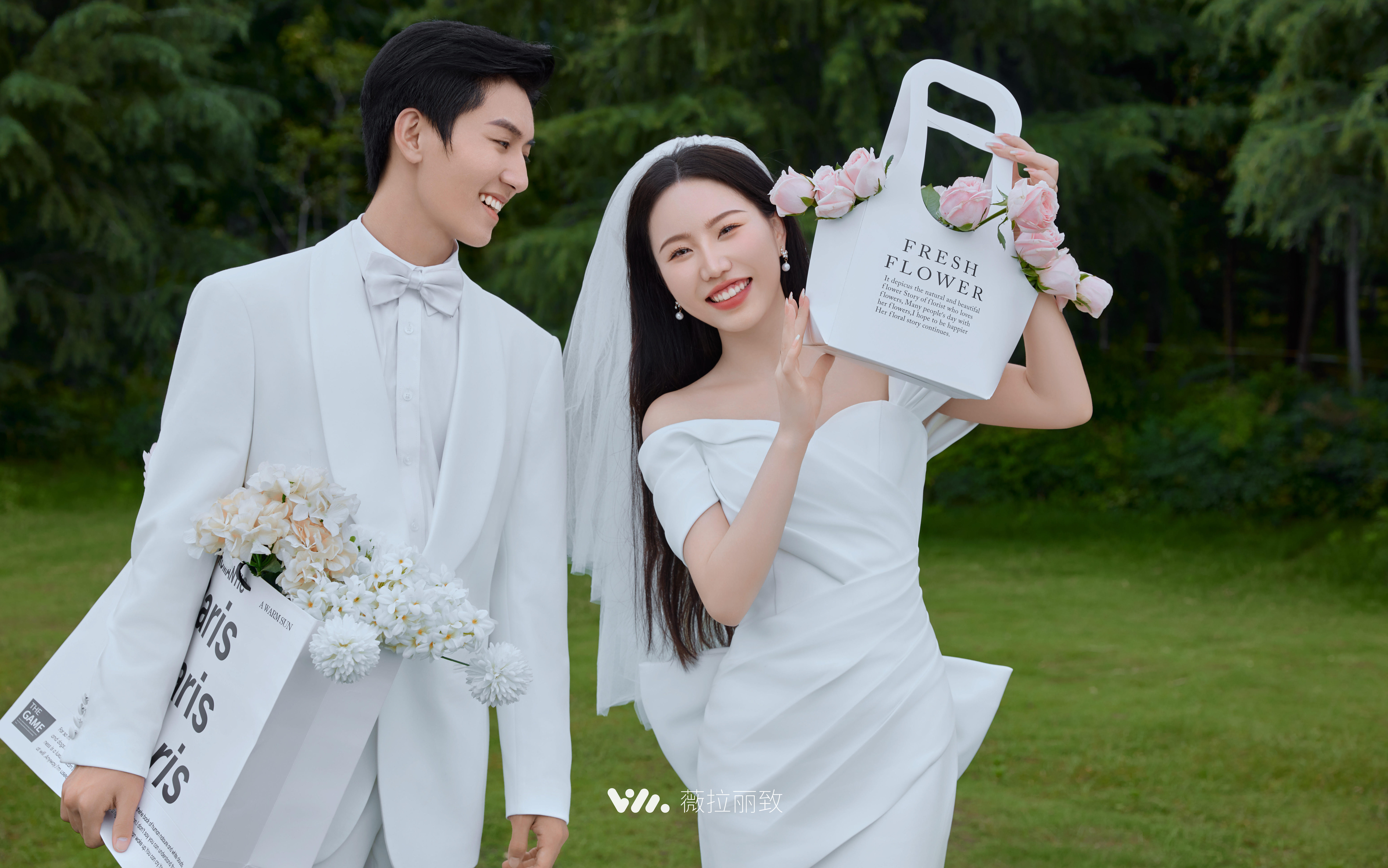 一整个美住🍃森系草坪婚纱照真的太戳我了