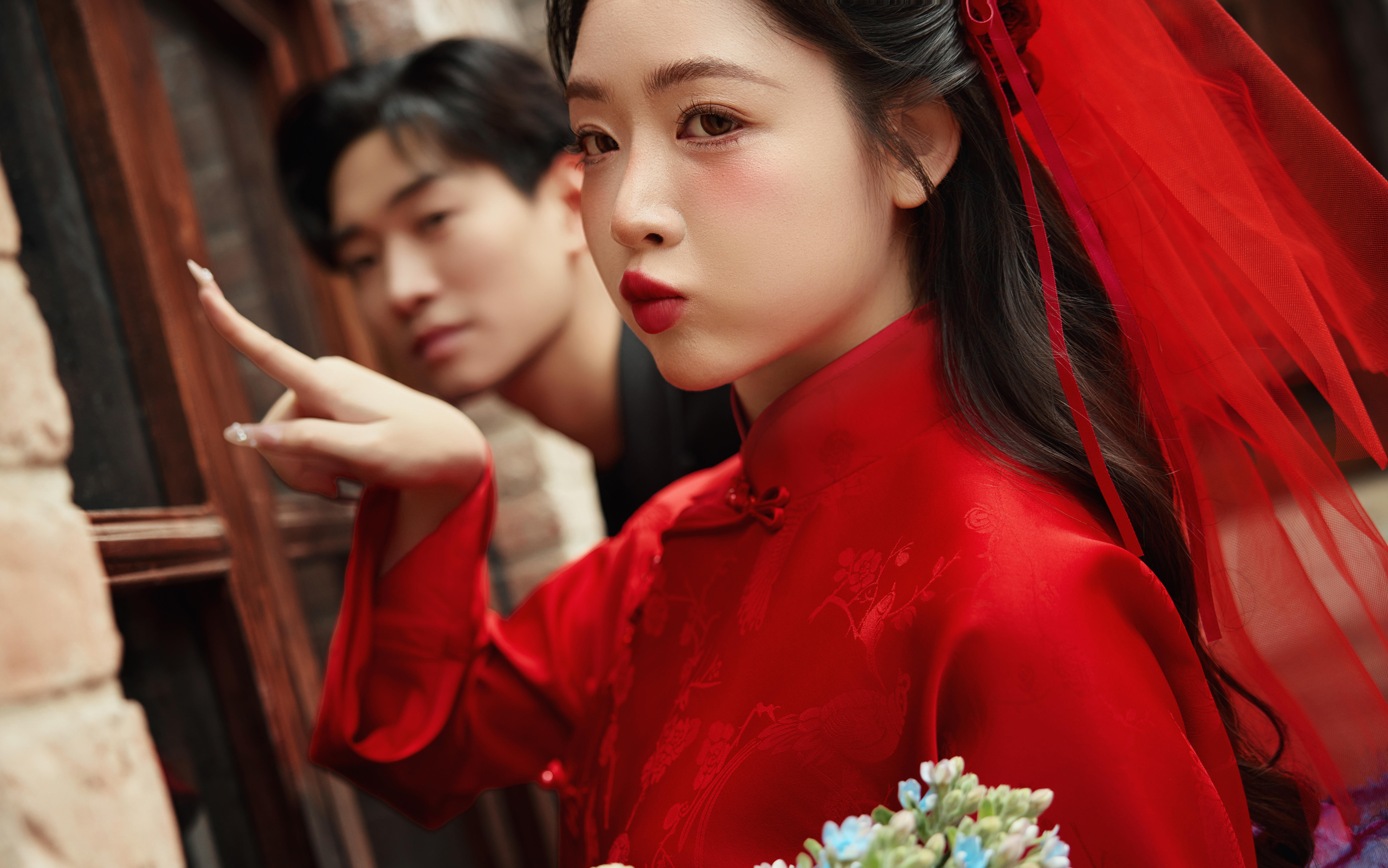 【中式浪漫】外景中式喜嫁婚紗照