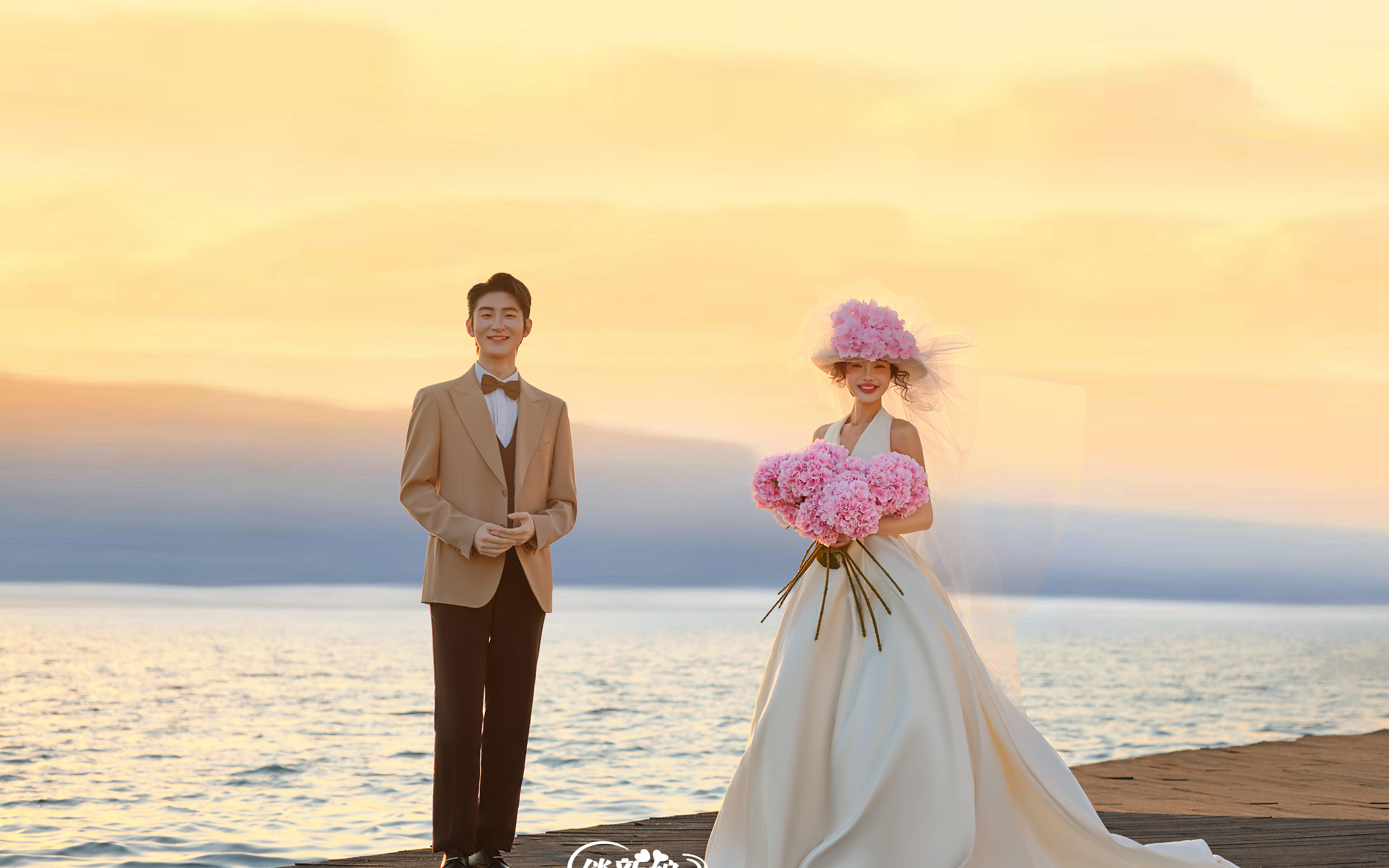 美丽的夕阳令人陶醉