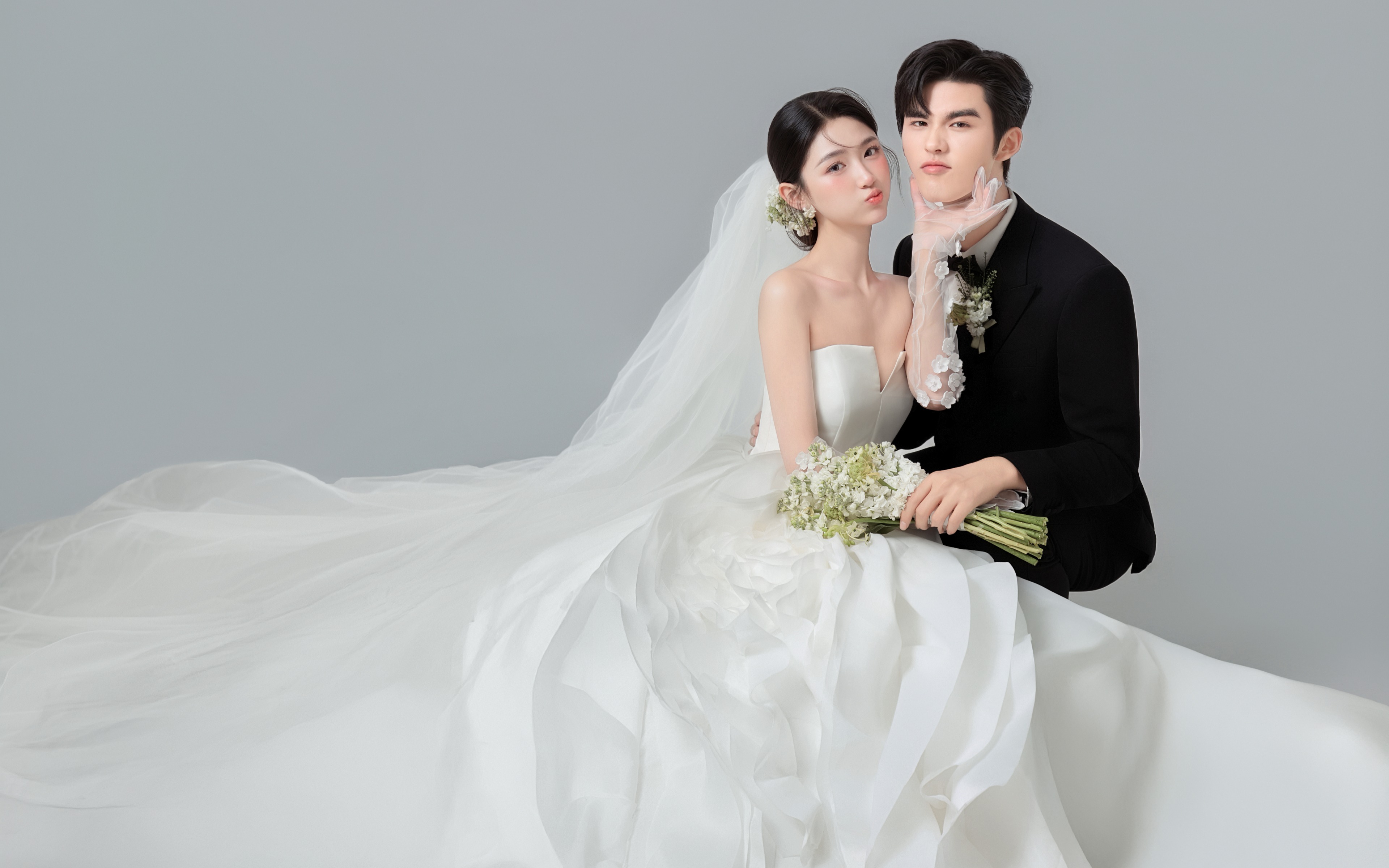 大庆室内婚纱照｜经典主纱yyds
