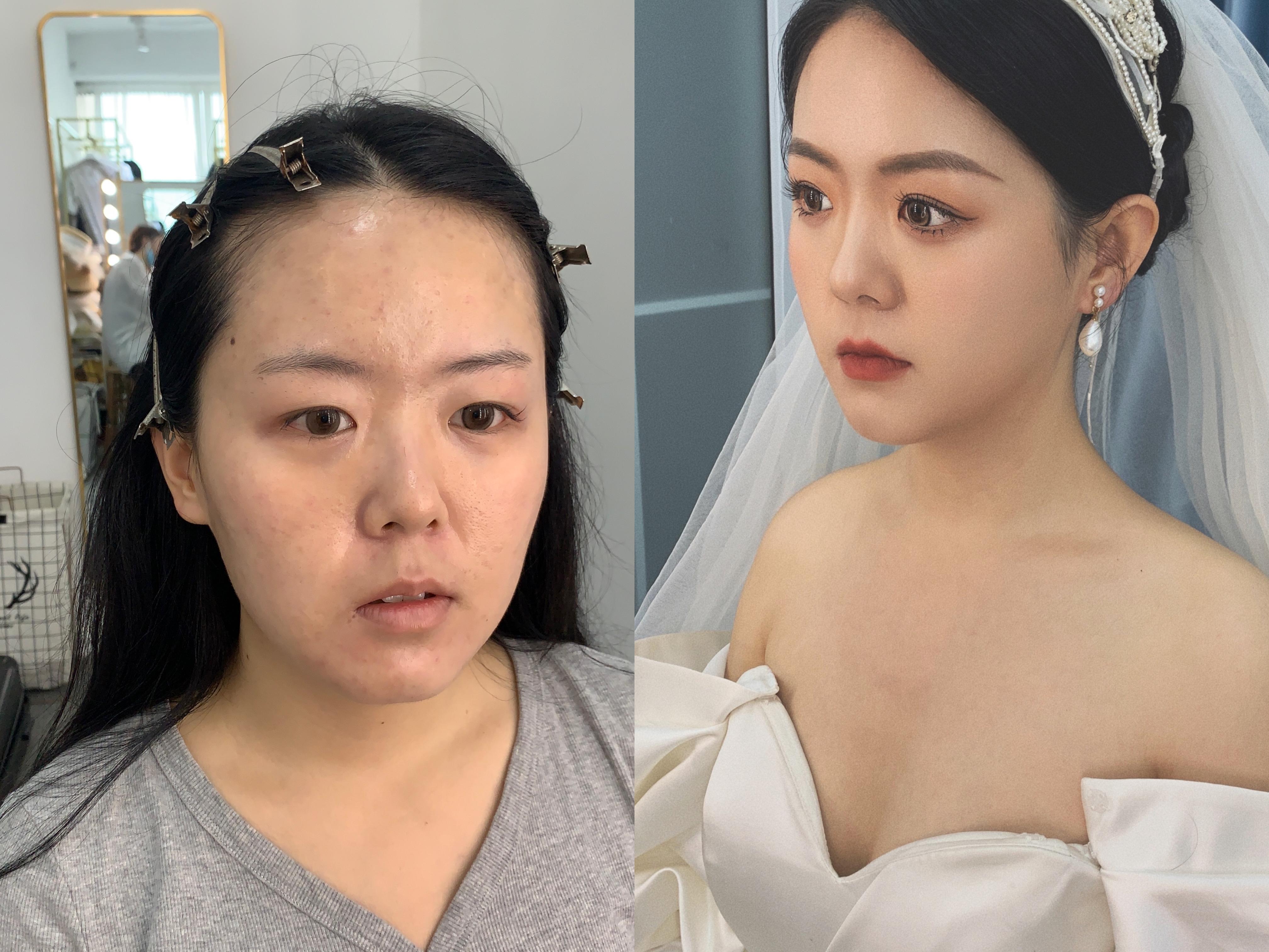 【 棂子 】复古。韩式妆容