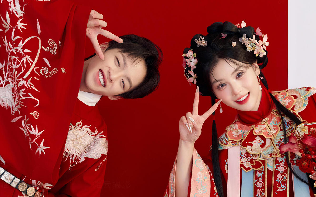 青梅竹马小喜事~甜到心尖上的汉服婚纱照