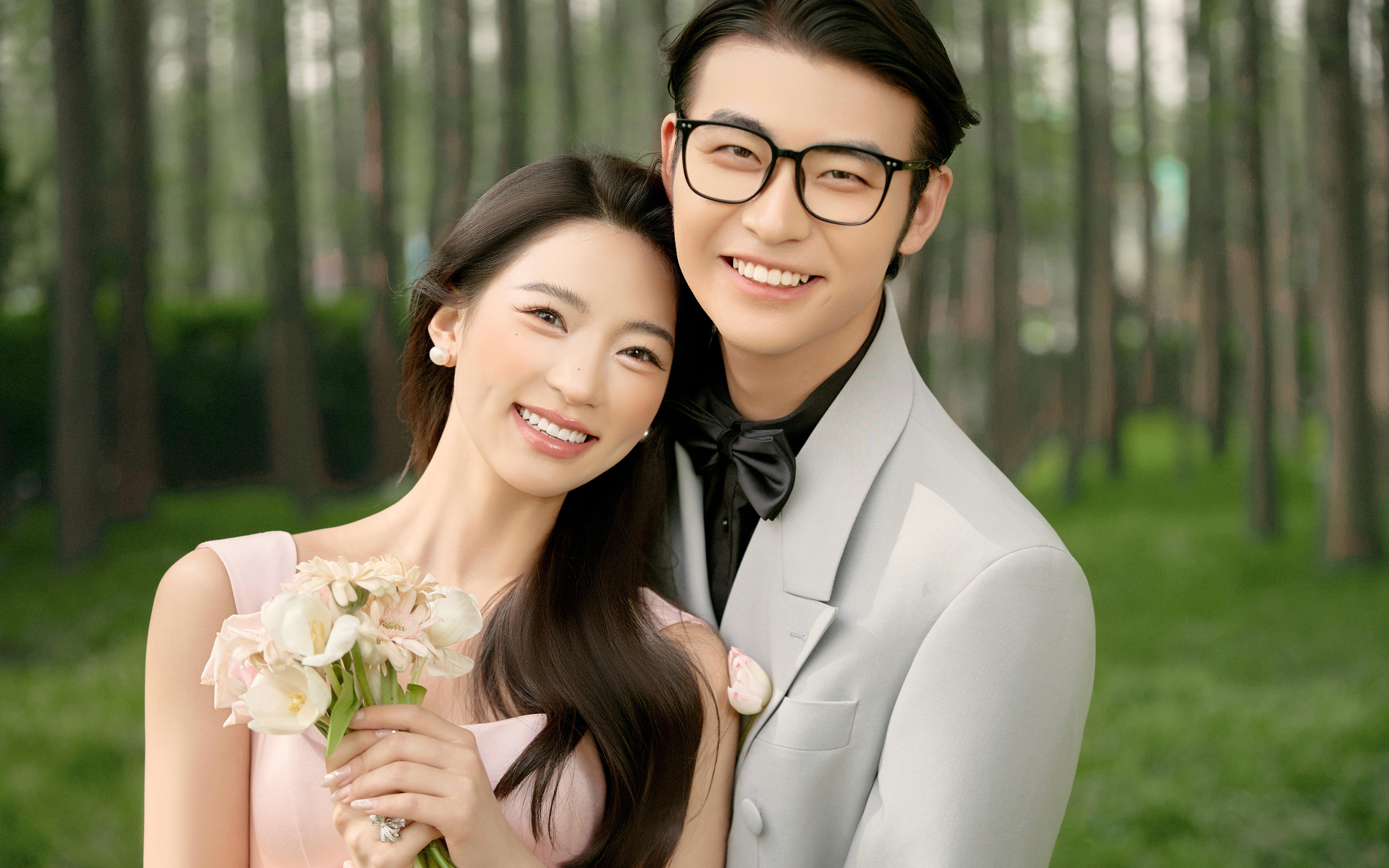 【森系纪实风婚照】树影婆娑映纱裙，爱意在自然流淌