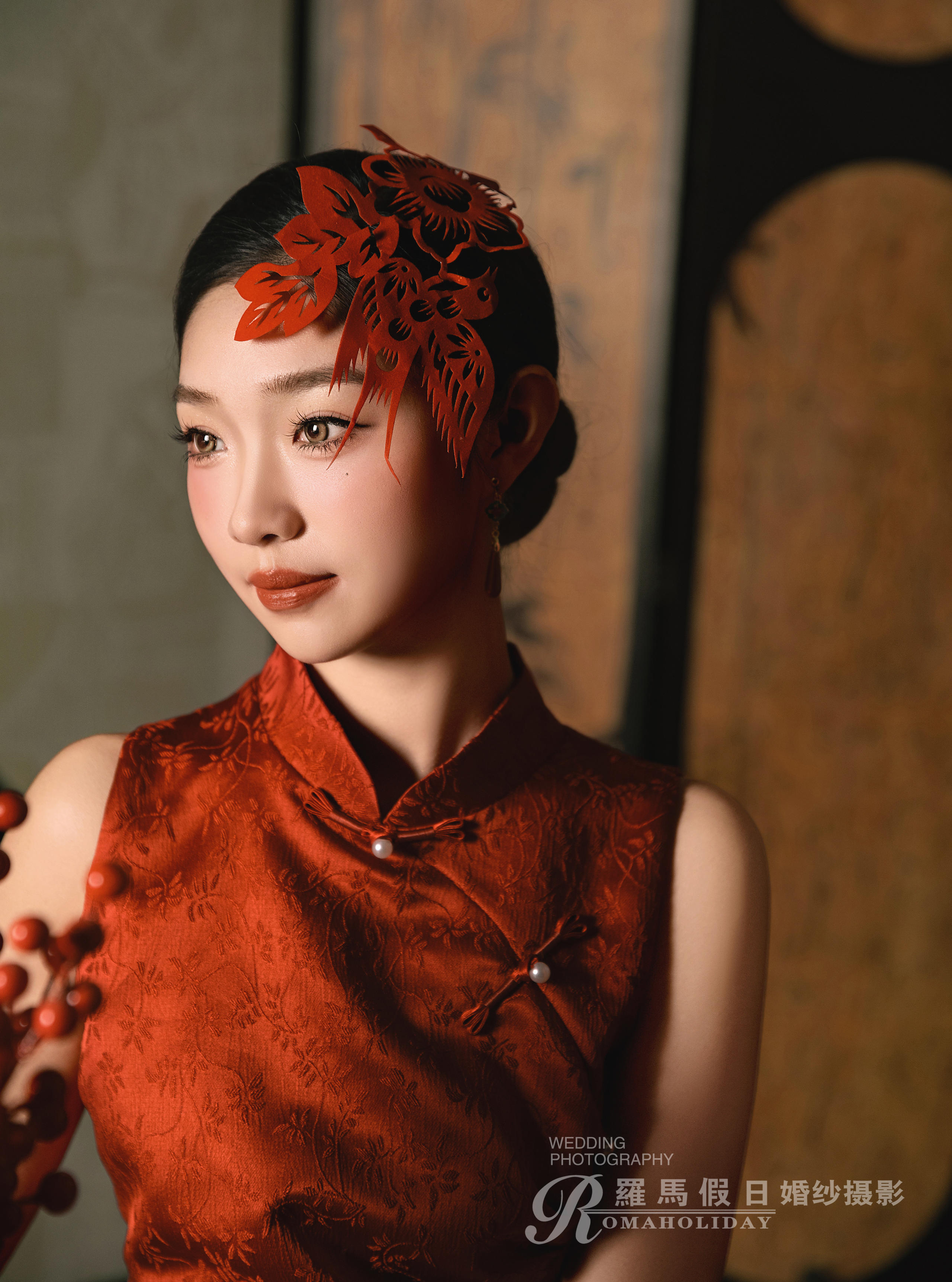 室内新中式喜家风婚纱照