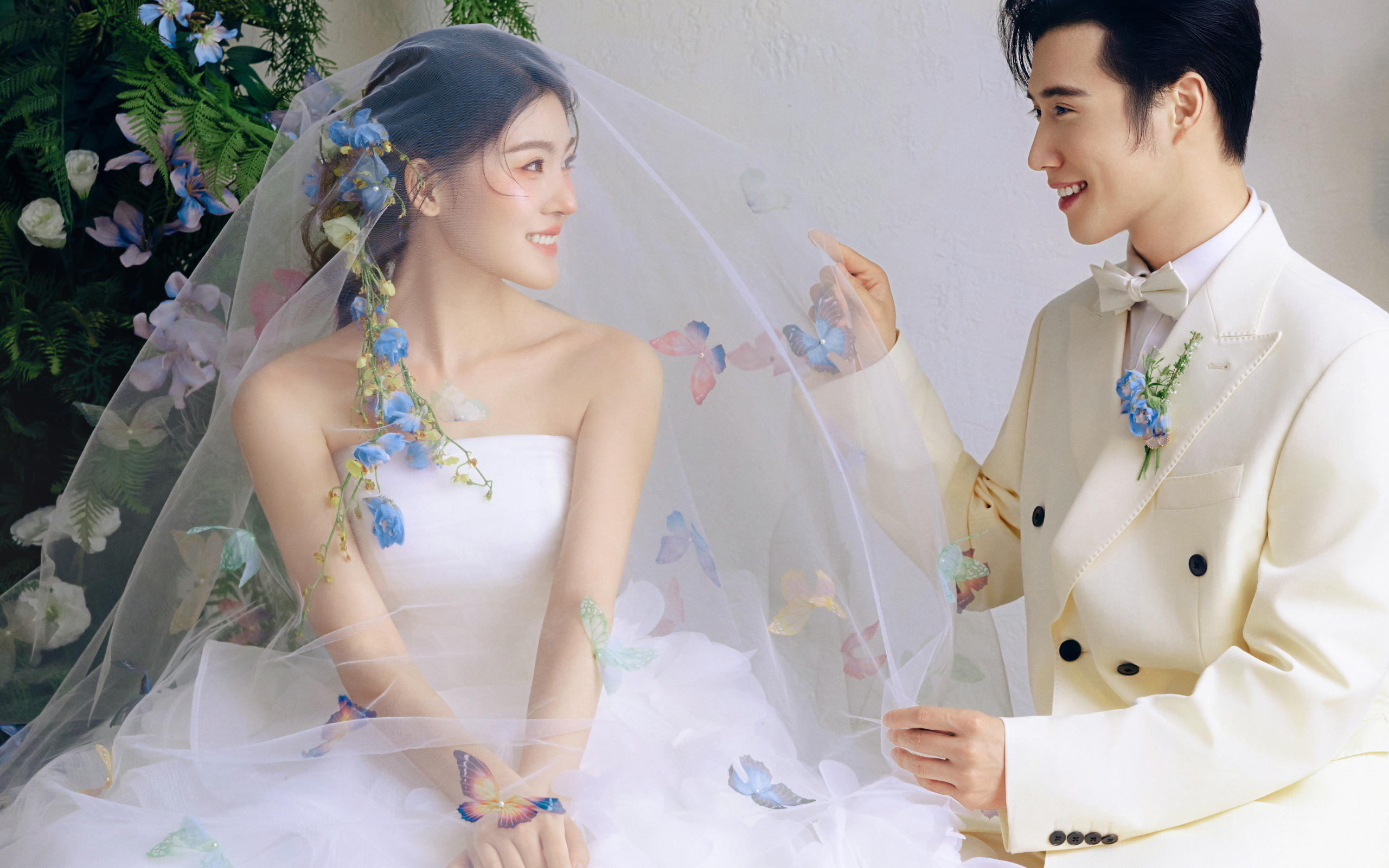 花房里的精灵公主|梦幻的蝴蝶头纱