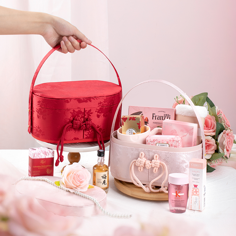 【婚禮紀(jì)】 新中式橢圓盒 定婚新婚 伴娘伴手禮