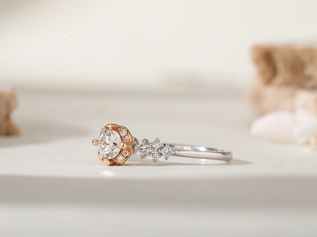 结婚钻戒定制网红热销款’刻度’求婚