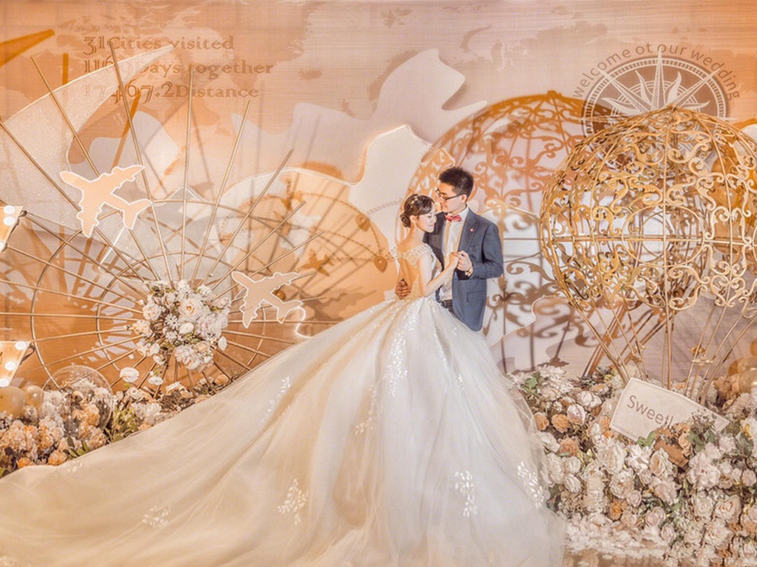 【花诚缘主题婚礼】-清新浅橙色婚礼