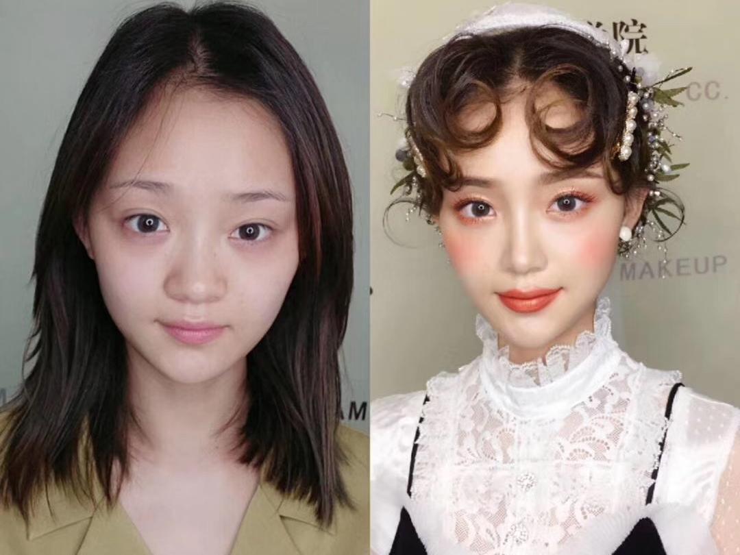 限时特价999：新娘早妆，齐地婚纱+敬酒礼服