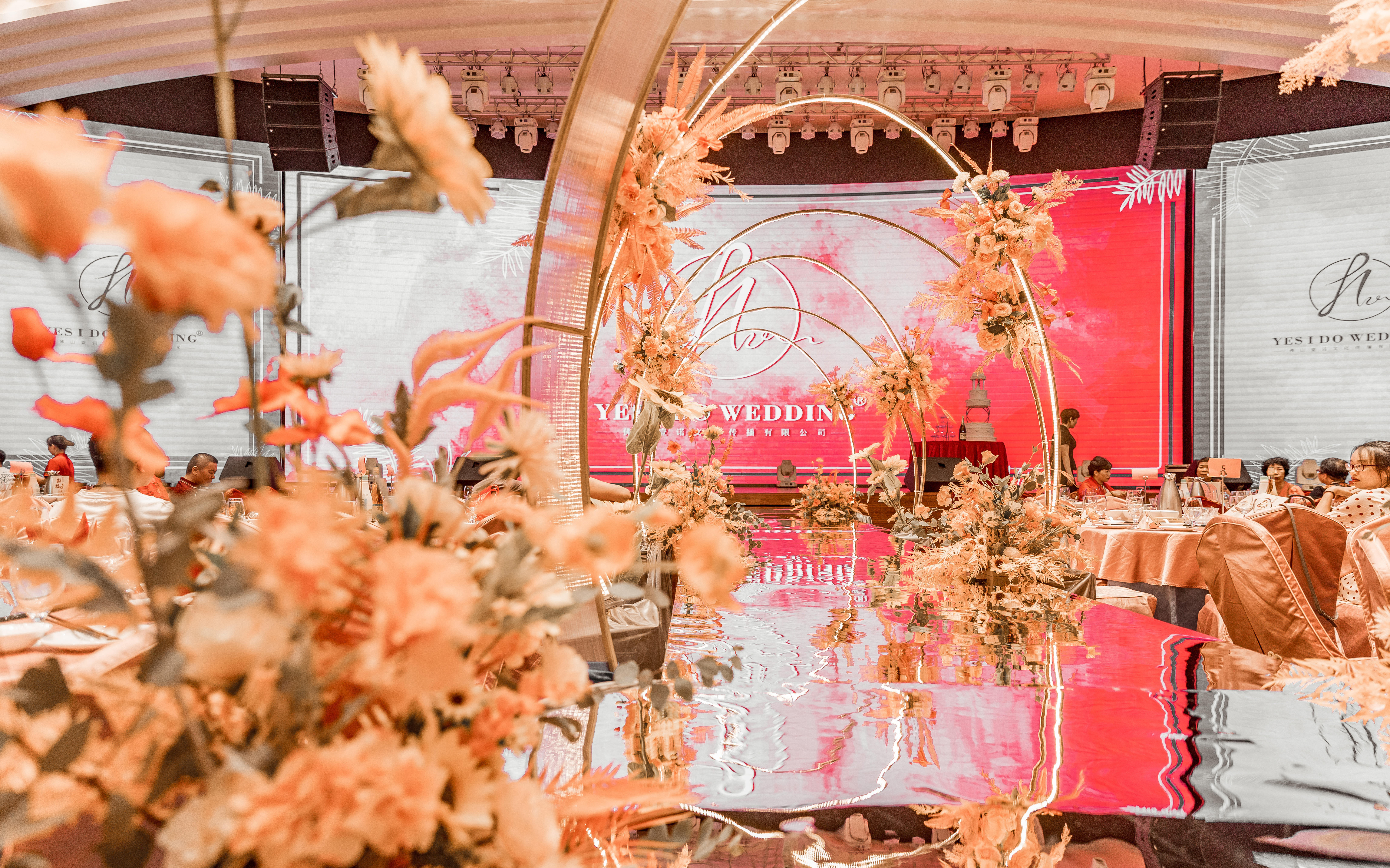 【YESIDO WEDDING】珊瑚橙