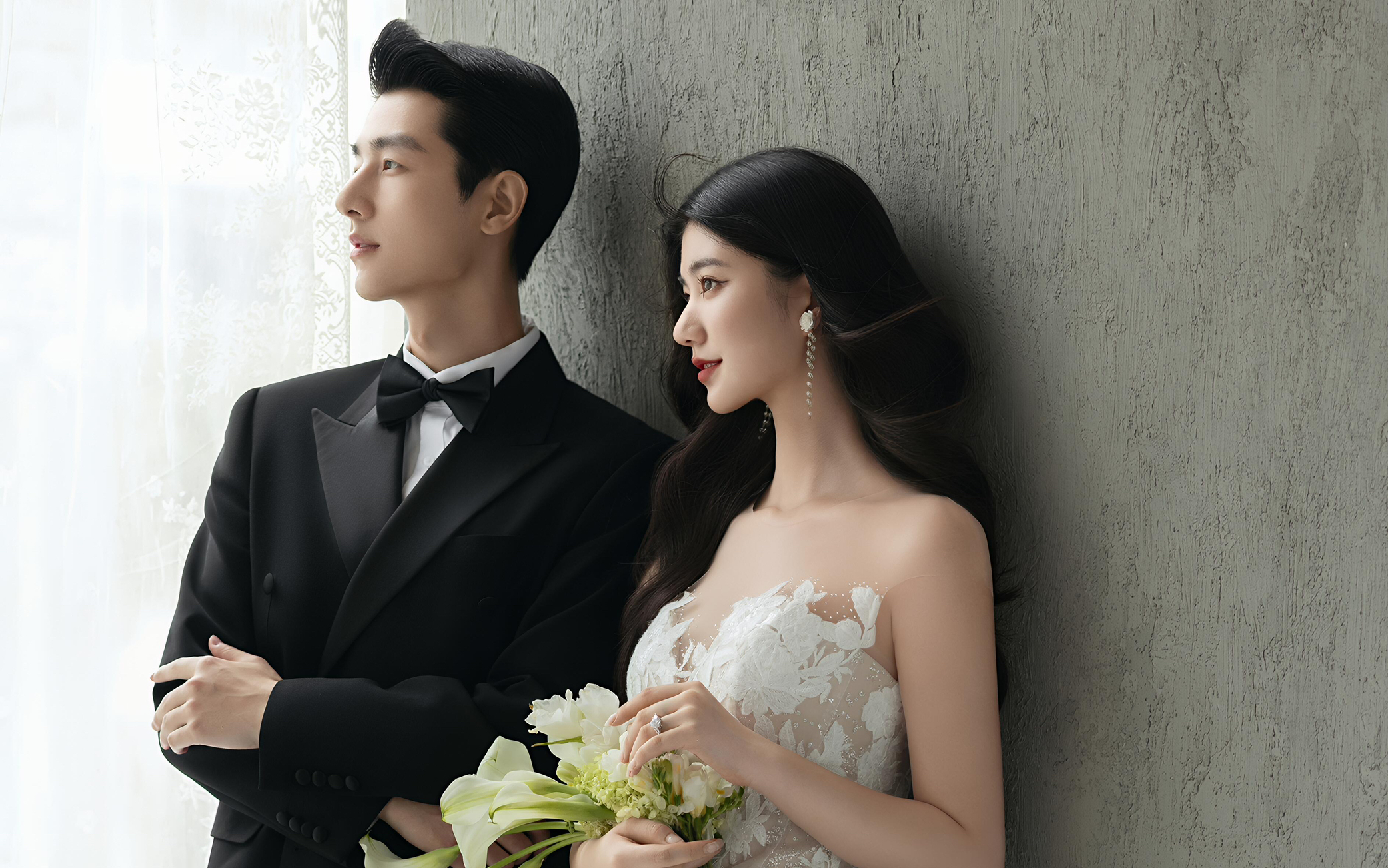 强推｜不挑人的复古油画风婚纱照