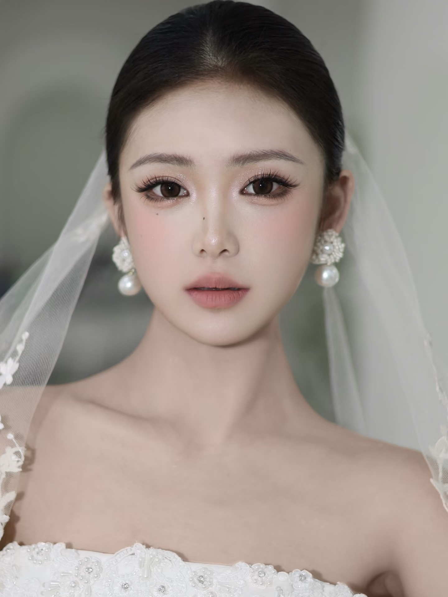 1719婚纱− 这样气质韩泰妆太美了叭