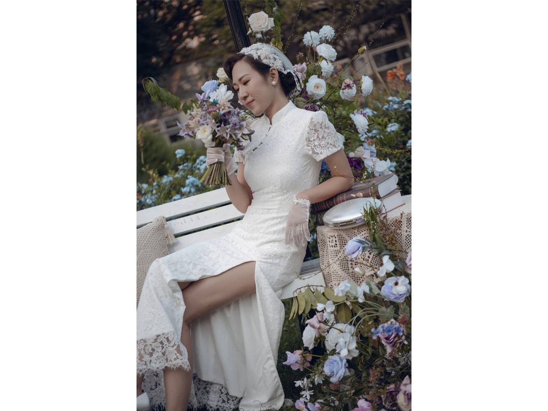 复古造型法式古典中式旗袍高清透无感妆容高贵优雅