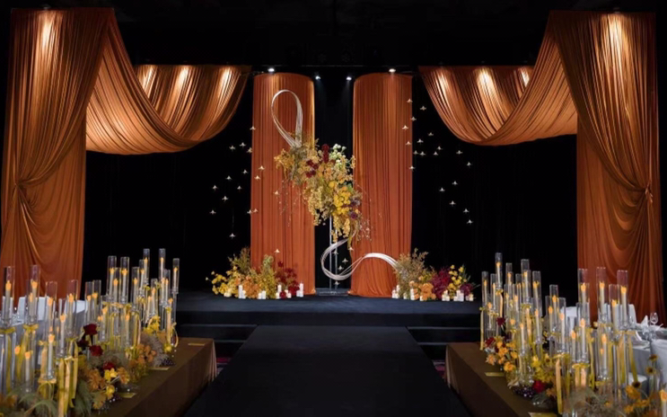 云墨嘉礼策划｜橘色小众高级感婚礼