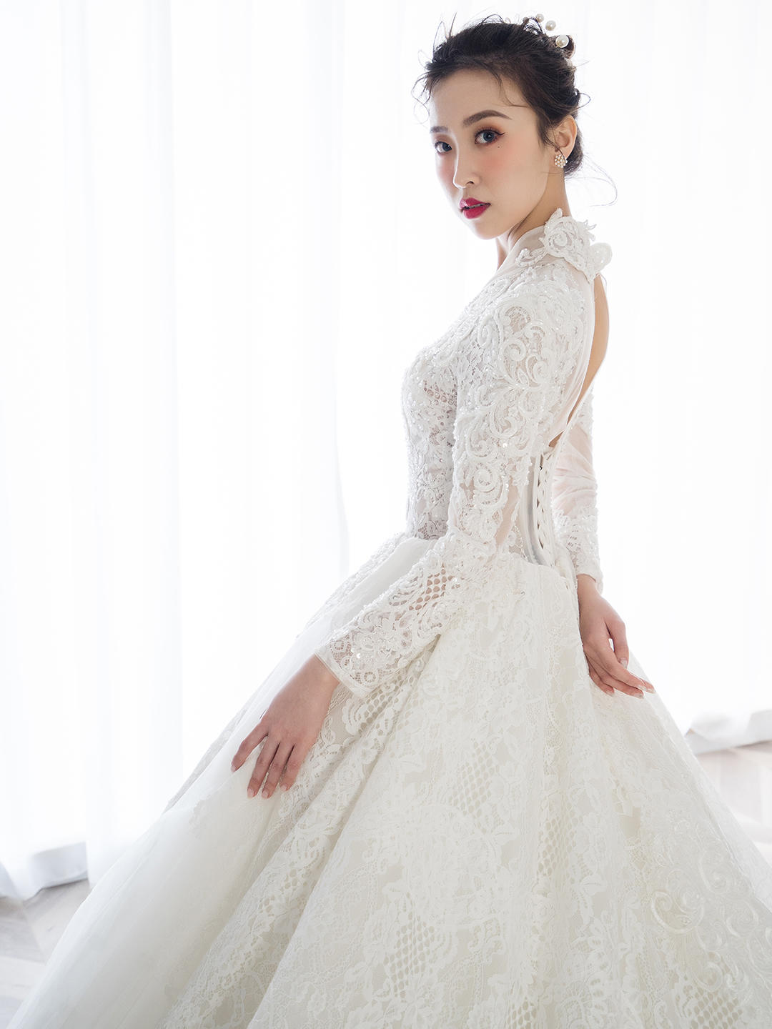 【爆款推荐】长拖尾婚礼主纱/气质仪式纱