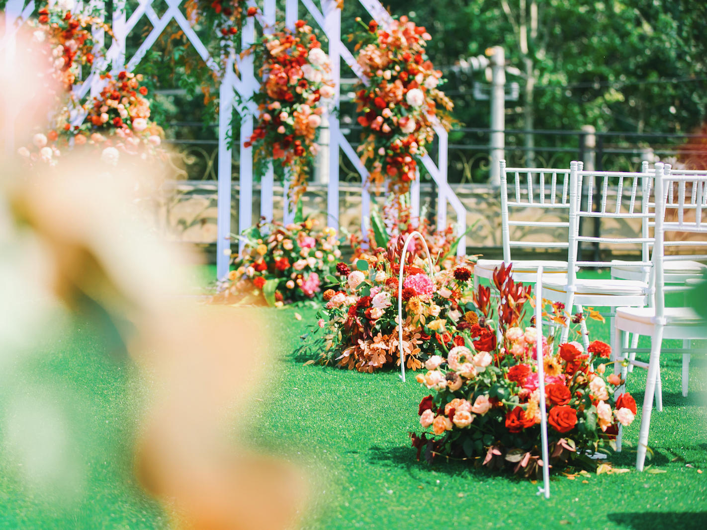 友缘婚礼策划；露台户外婚礼