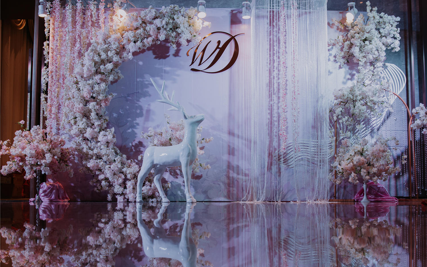粉色小鹿/婚礼场景布置/小萌宠/南宁婚礼