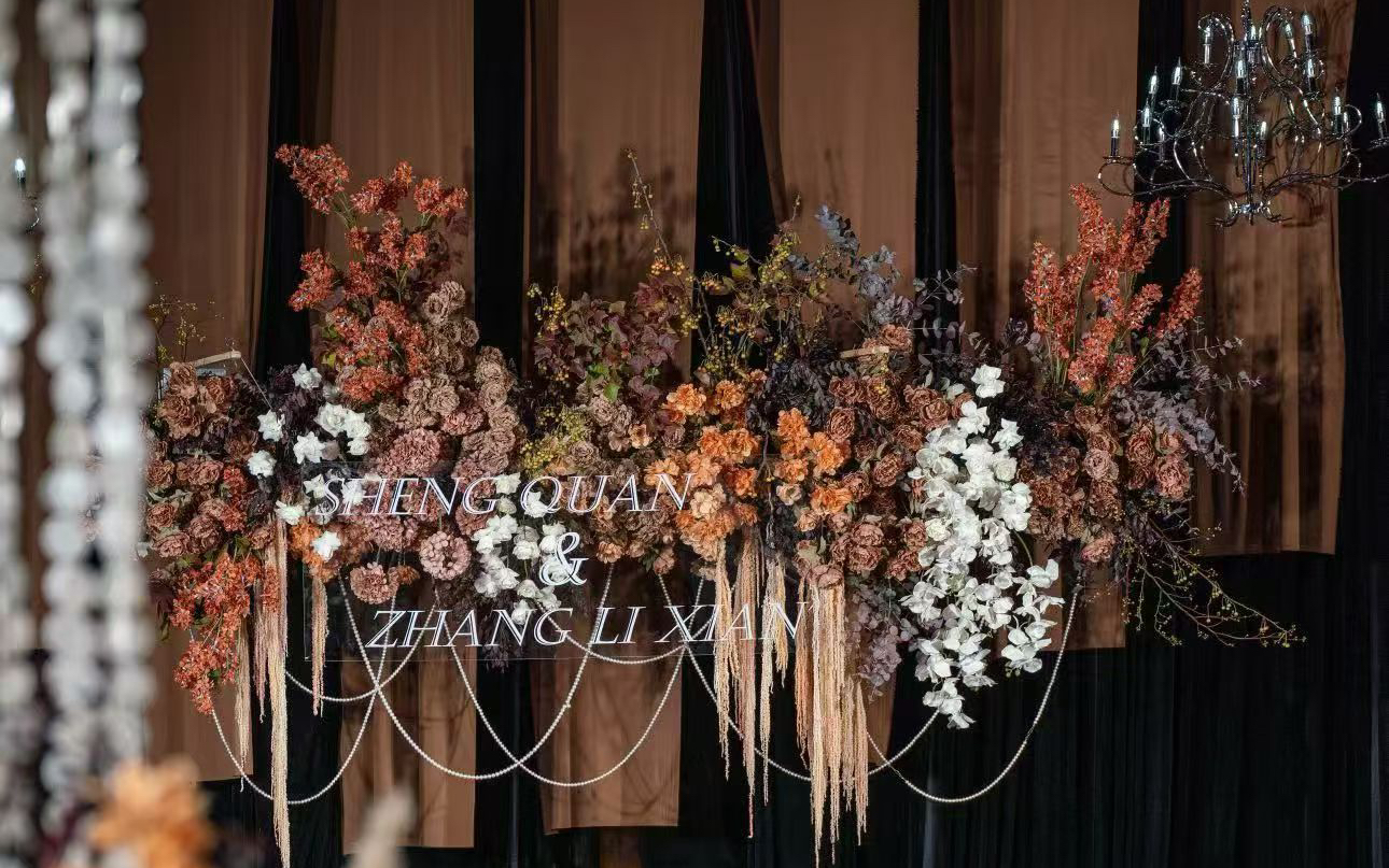 「囍记」咖色室内复古格调婚礼