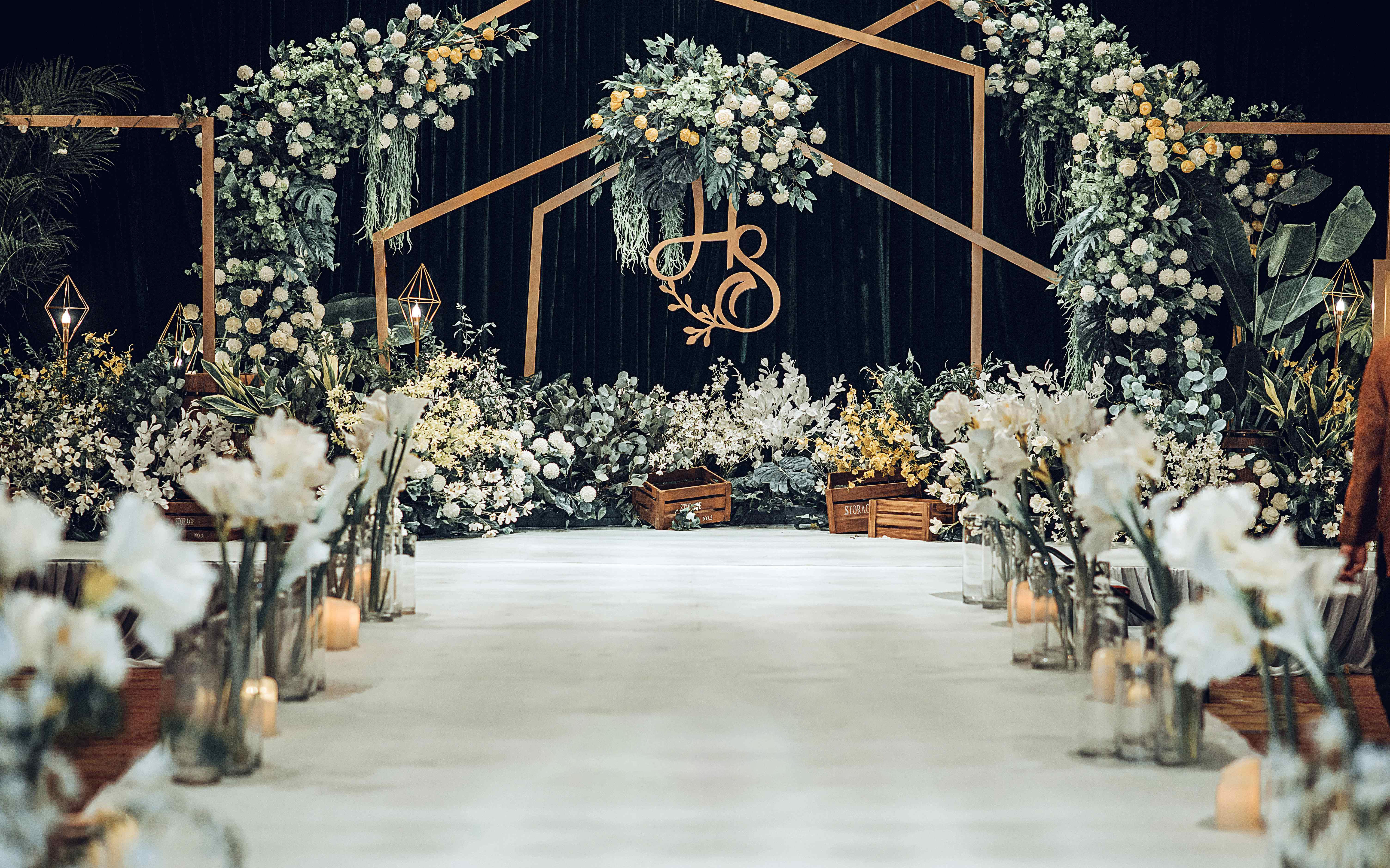 绿色简约婚礼 【含人员】