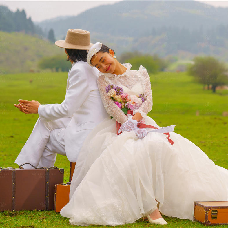 金夫人旅拍丨洛桑假日丨轻奢法式轻复古婚纱照